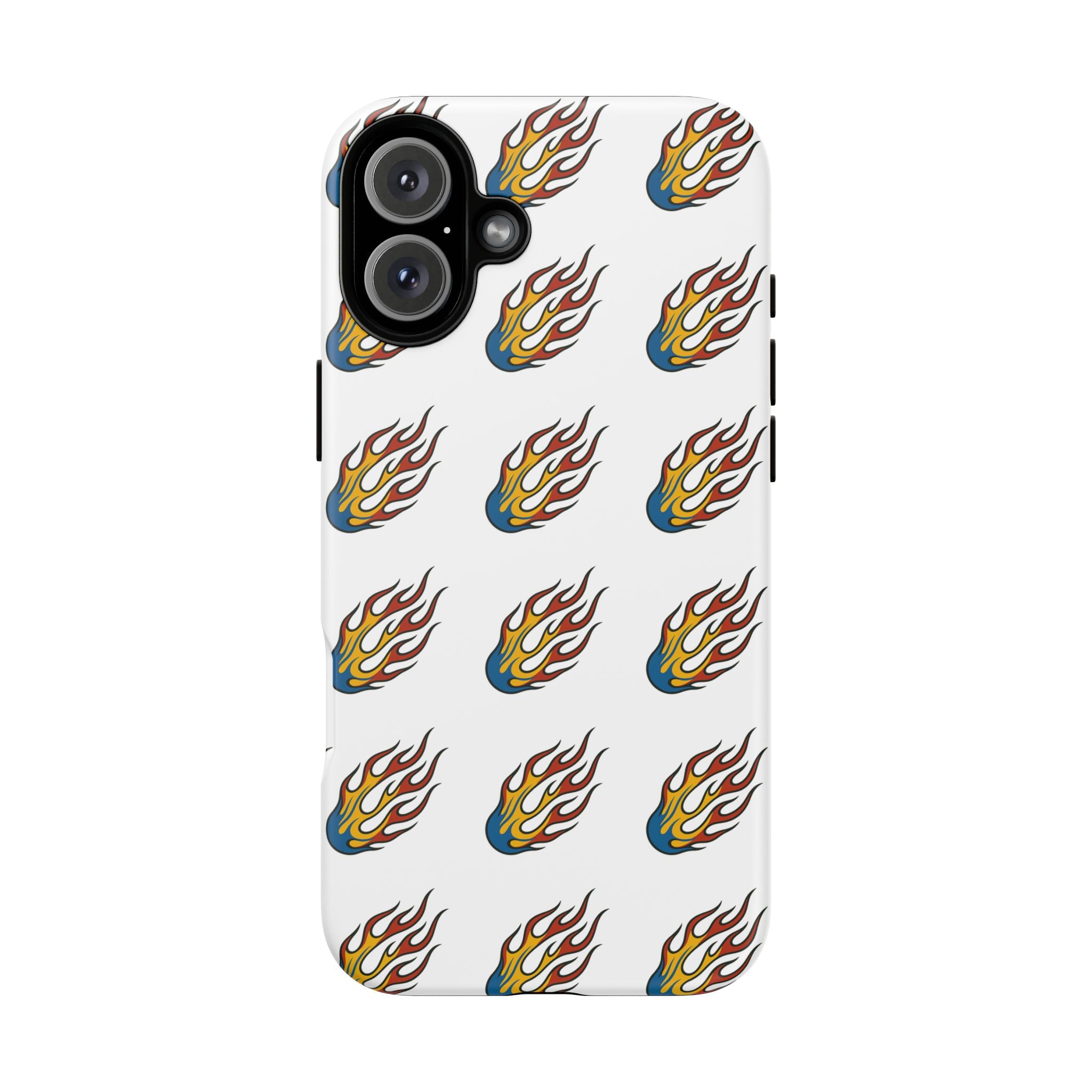 Flame Pattern Phone Case | Tough Cases | Stylish Phone Cover, Gift for Fire Enthusiasts, Trendy Mobile Accessory, Unique Design