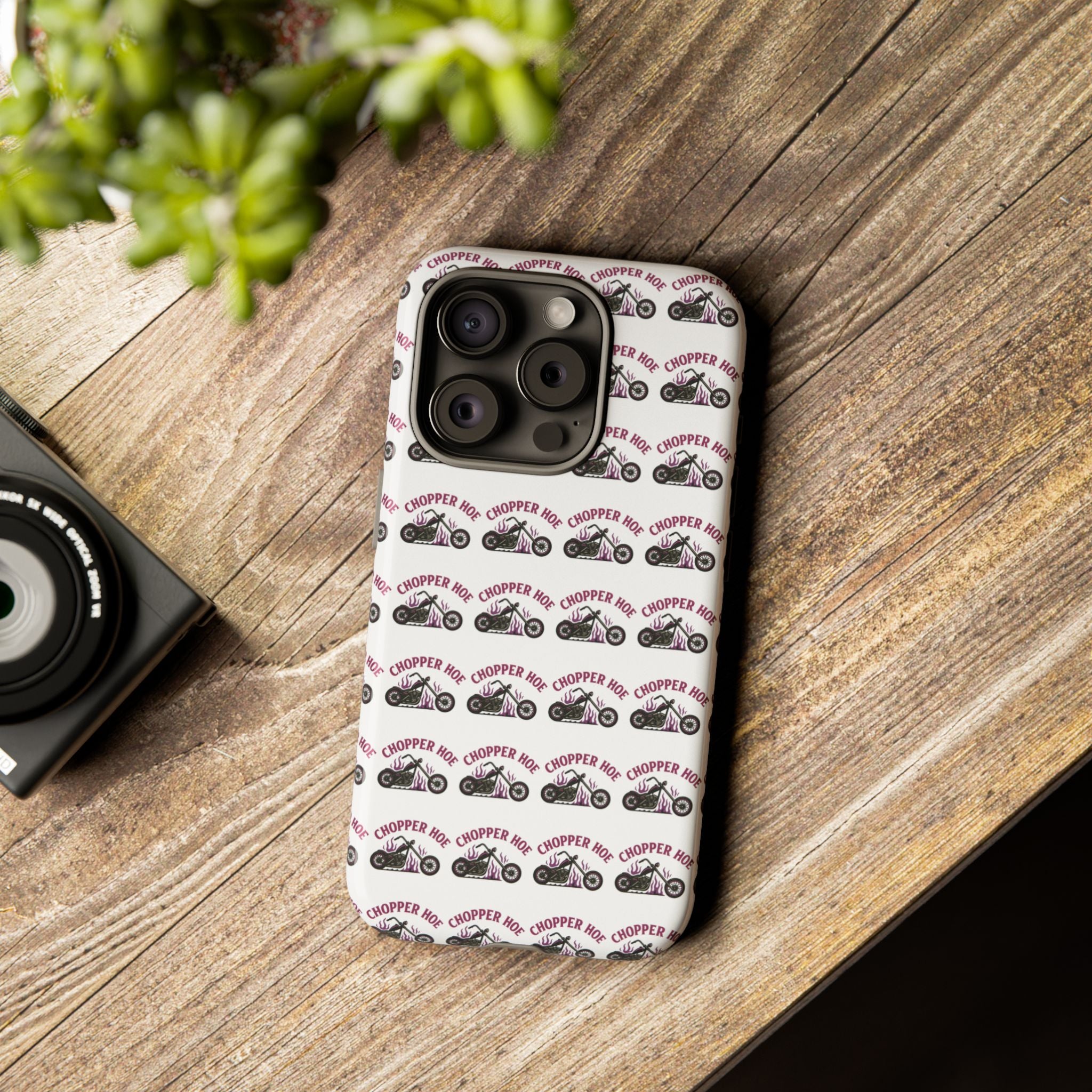 Chopper Hoe Phone Case, Tough Cases for Motorcycle Lovers, Biker Gifts, Custom Phone Cover, Cool Accessory for Him/Her