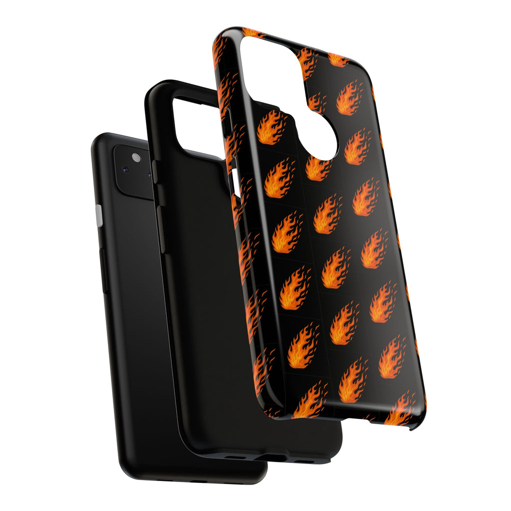 Flame Pattern Phone Case | Tough Cases for Adventurers, Gifts for Fire Lovers, Unique Cellphone Covers, Birthday Accessories, Cool [...]