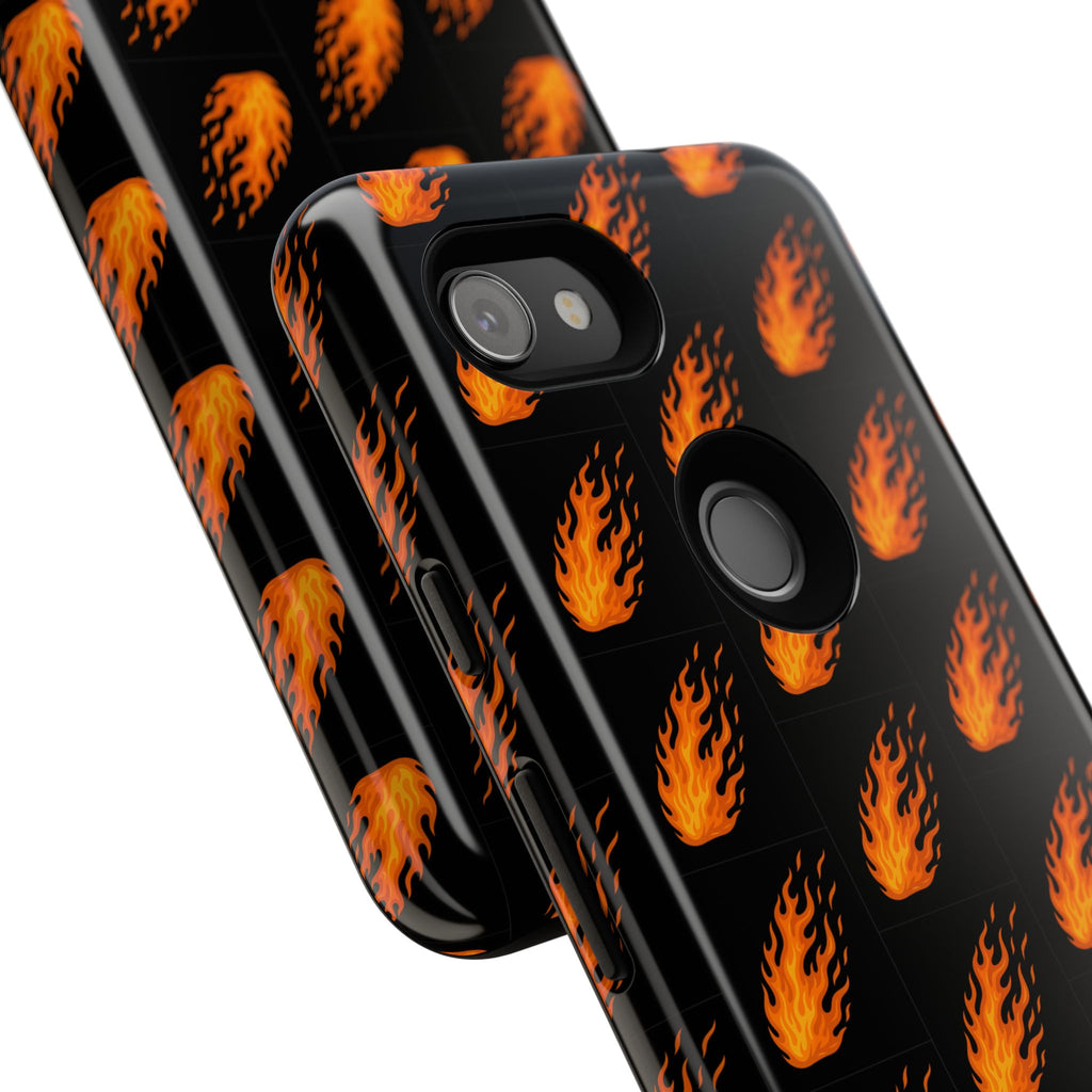 Flame Pattern Phone Case | Tough Cases for Adventurers, Gifts for Fire Lovers, Unique Cellphone Covers, Birthday Accessories, Cool [...]