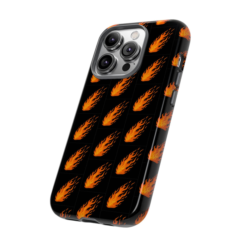 Flame Pattern Phone Case | Tough Cases for Adventurers, Gifts for Fire Lovers, Unique Cellphone Covers, Birthday Accessories, Cool [...]