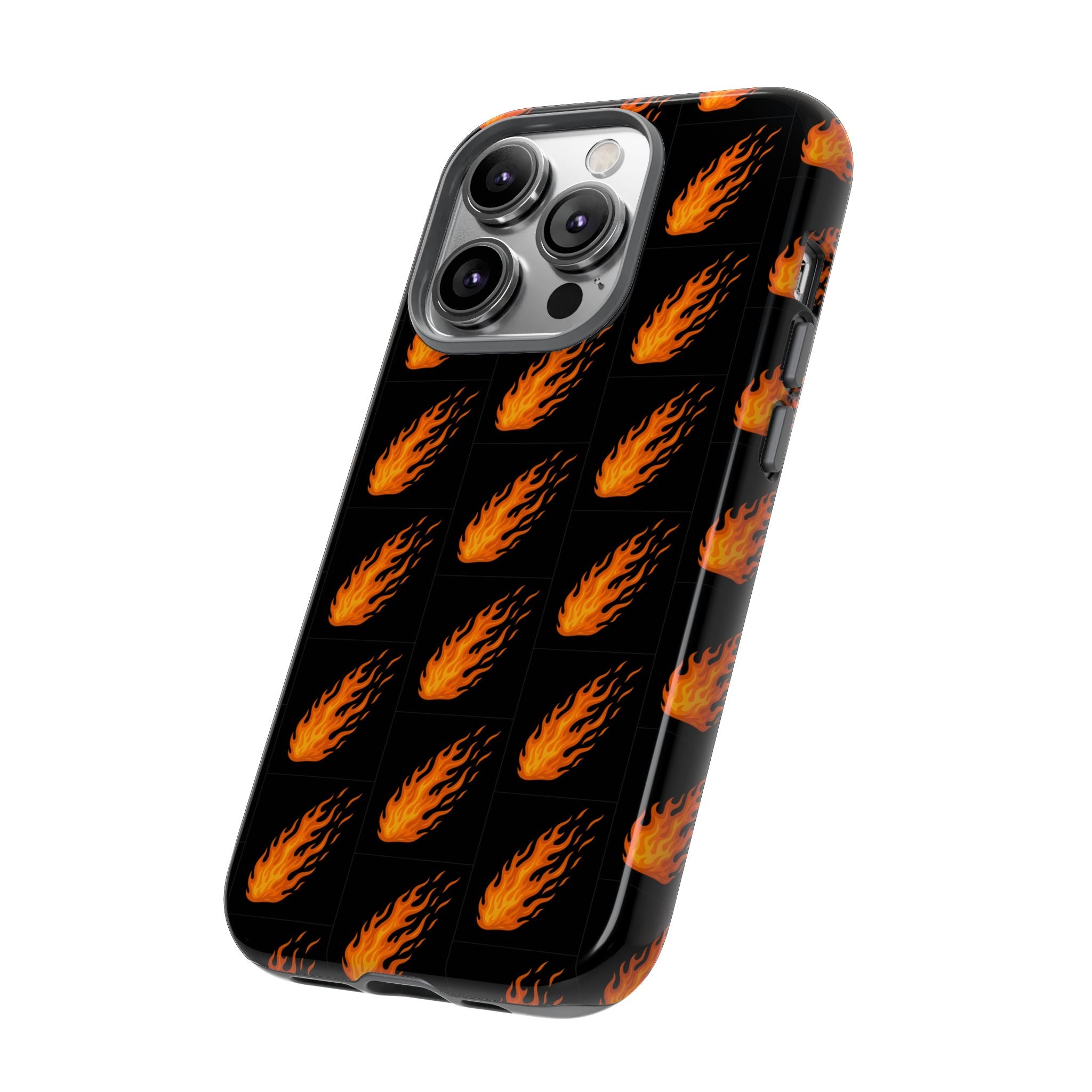 Flame Pattern Phone Case | Tough Cases for Adventurers, Gifts for Fire Lovers, Unique Cellphone Covers, Birthday Accessories, Cool [...]