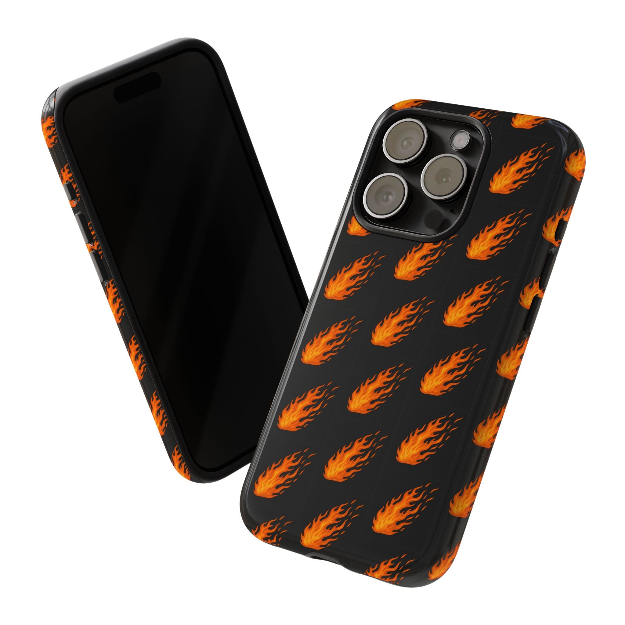 Flame Pattern Phone Case | Tough Cases for Adventurers, Gifts for Fire Lovers, Unique Cellphone Covers, Birthday Accessories, Cool [...]