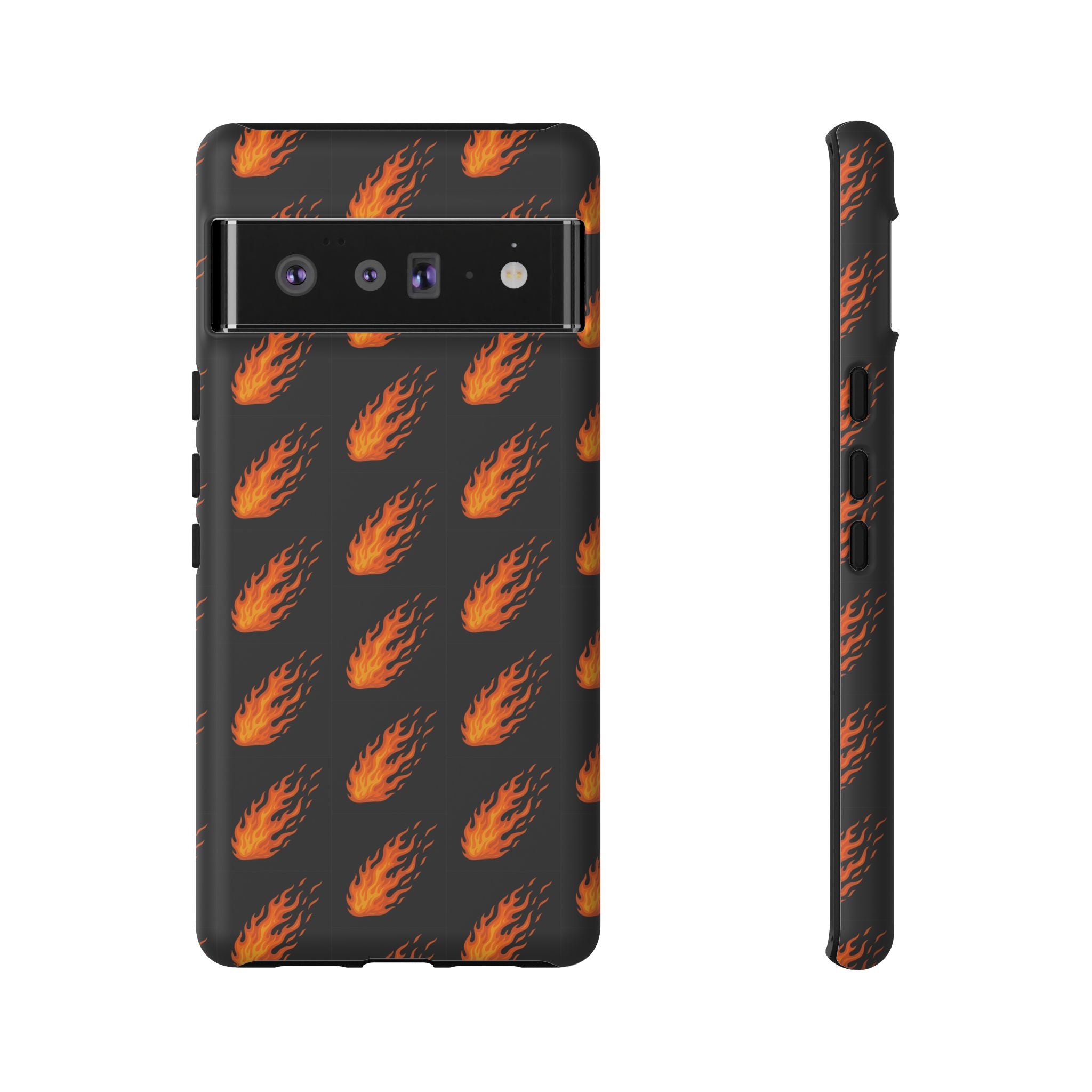Flame Pattern Phone Case | Tough Cases for Adventurers, Gifts for Fire Lovers, Unique Cellphone Covers, Birthday Accessories, Cool [...]