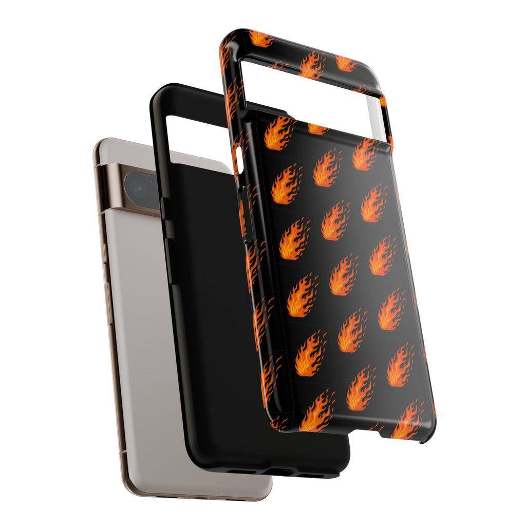 Flame Pattern Phone Case | Tough Cases for Adventurers, Gifts for Fire Lovers, Unique Cellphone Covers, Birthday Accessories, Cool [...]
