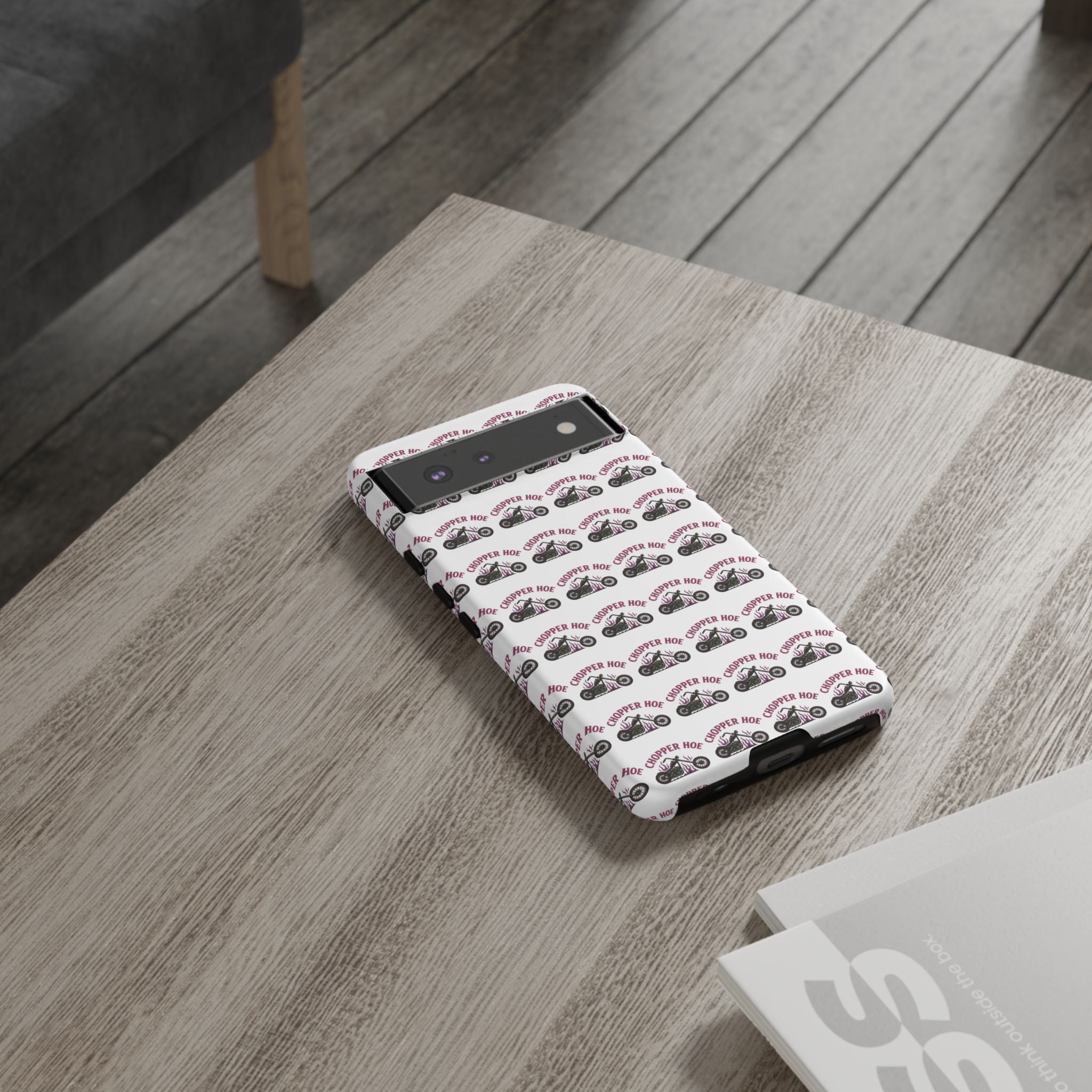 Chopper Hoe Phone Case, Tough Cases for Motorcycle Lovers, Biker Gifts, Custom Phone Cover, Cool Accessory for Him/Her
