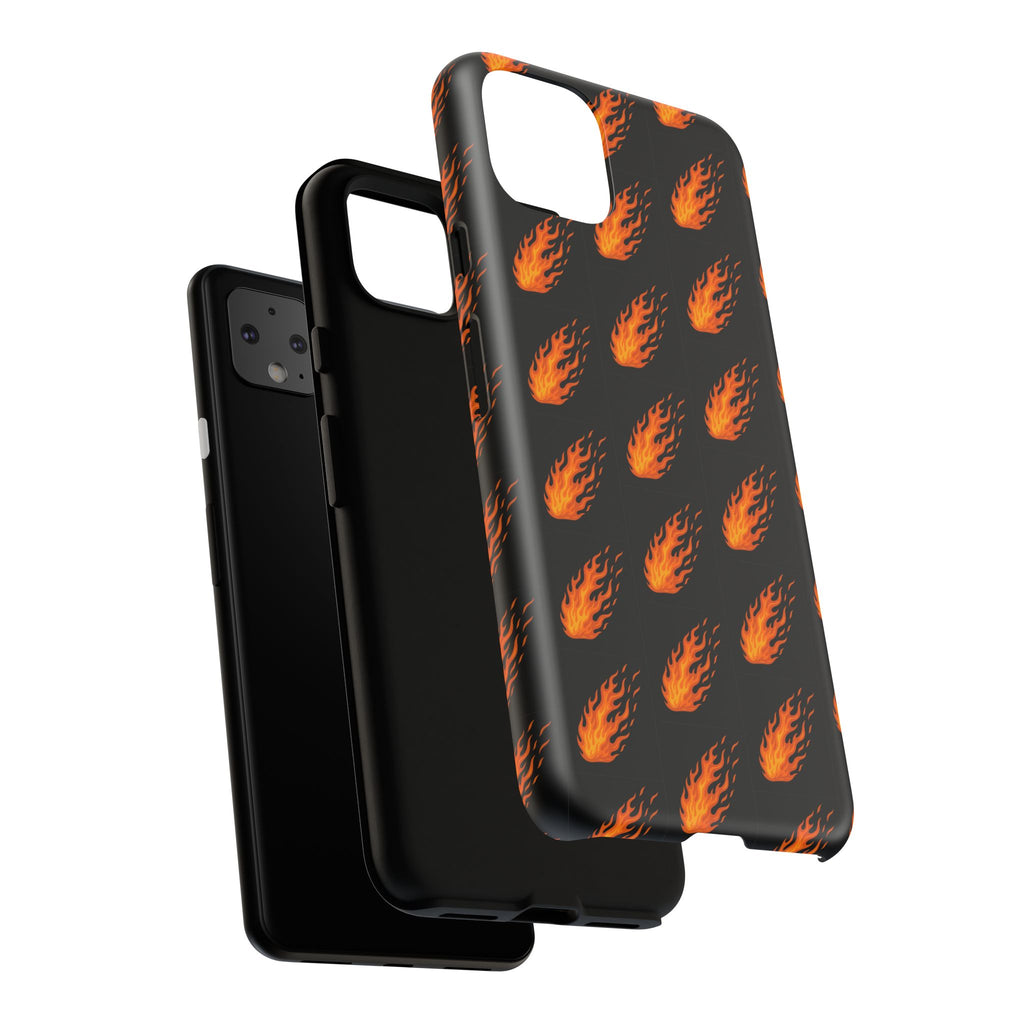 Flame Pattern Phone Case | Tough Cases for Adventurers, Gifts for Fire Lovers, Unique Cellphone Covers, Birthday Accessories, Cool [...]