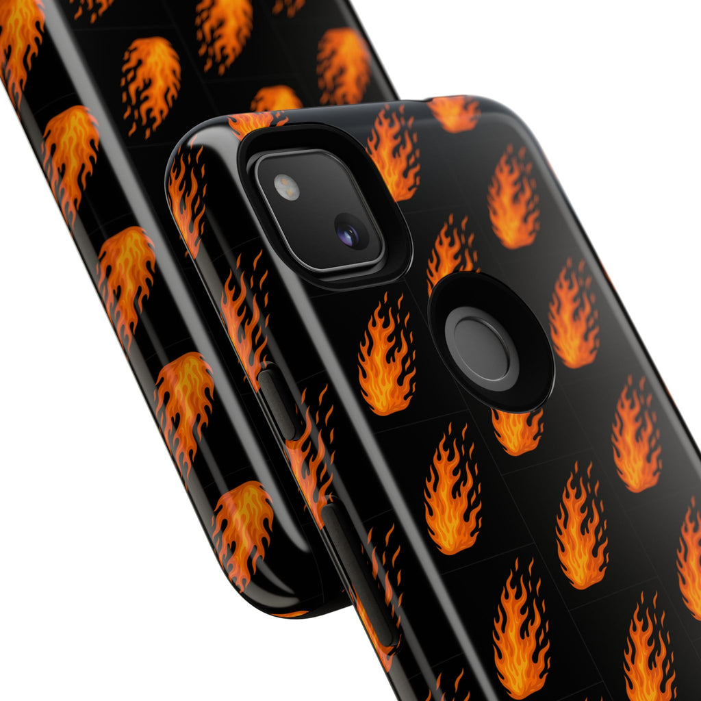 Flame Pattern Phone Case | Tough Cases for Adventurers, Gifts for Fire Lovers, Unique Cellphone Covers, Birthday Accessories, Cool [...]