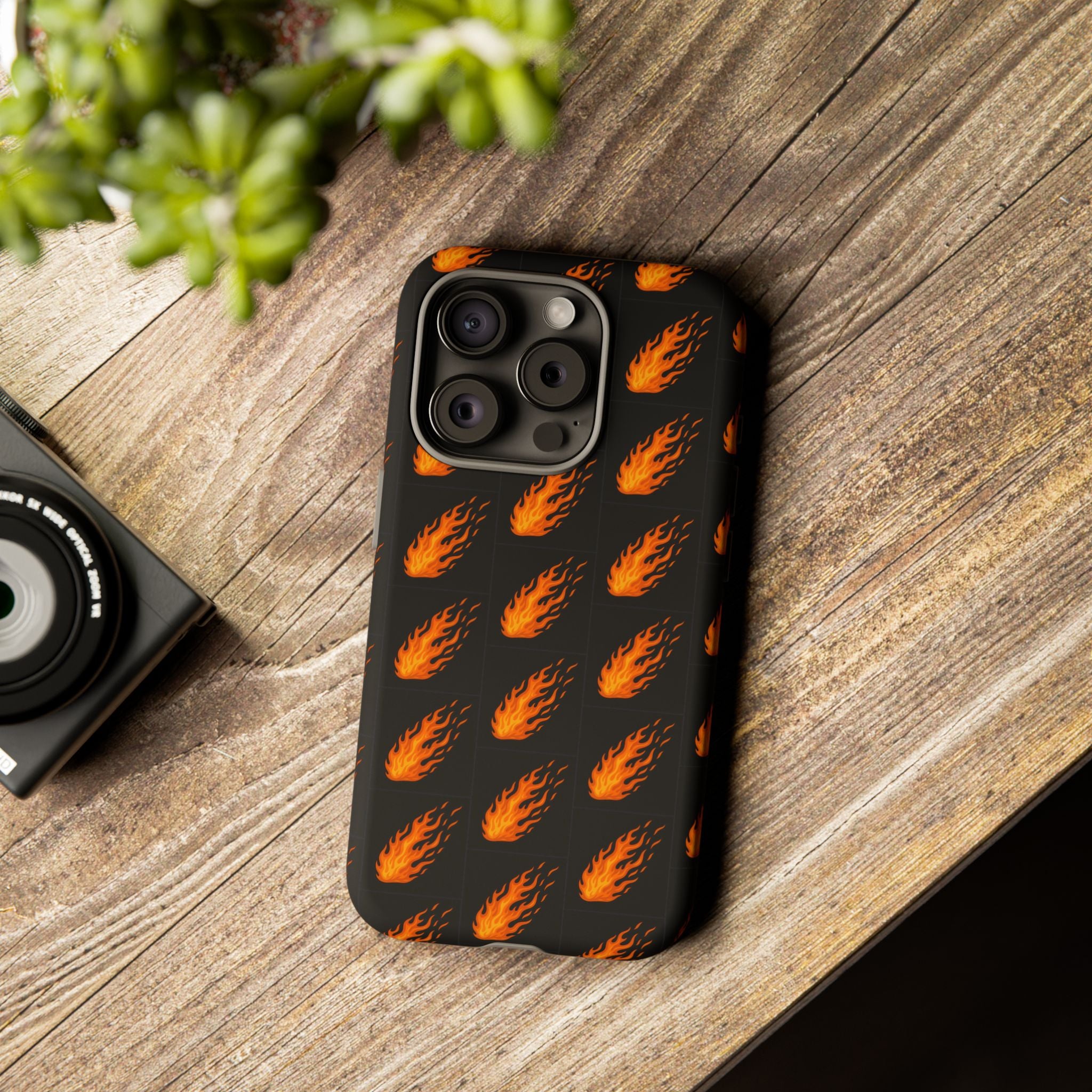 Flame Pattern Phone Case | Tough Cases for Adventurers, Gifts for Fire Lovers, Unique Cellphone Covers, Birthday Accessories, Cool [...]