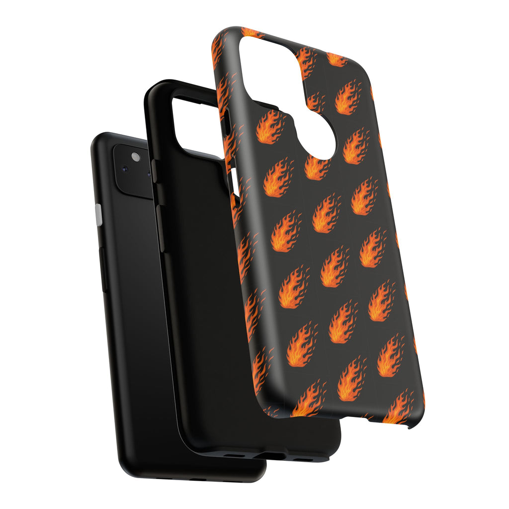 Flame Pattern Phone Case | Tough Cases for Adventurers, Gifts for Fire Lovers, Unique Cellphone Covers, Birthday Accessories, Cool [...]