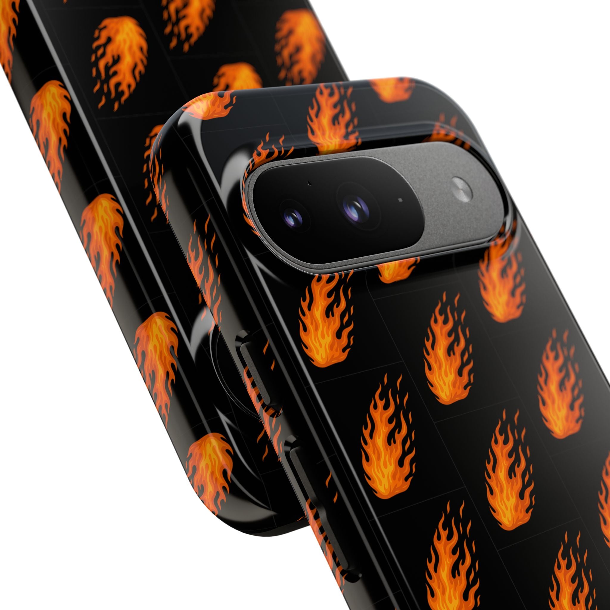 Flame Pattern Phone Case | Tough Cases for Adventurers, Gifts for Fire Lovers, Unique Cellphone Covers, Birthday Accessories, Cool [...]