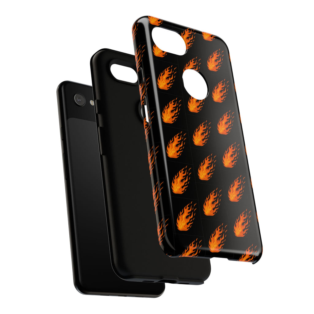 Flame Pattern Phone Case | Tough Cases for Adventurers, Gifts for Fire Lovers, Unique Cellphone Covers, Birthday Accessories, Cool [...]