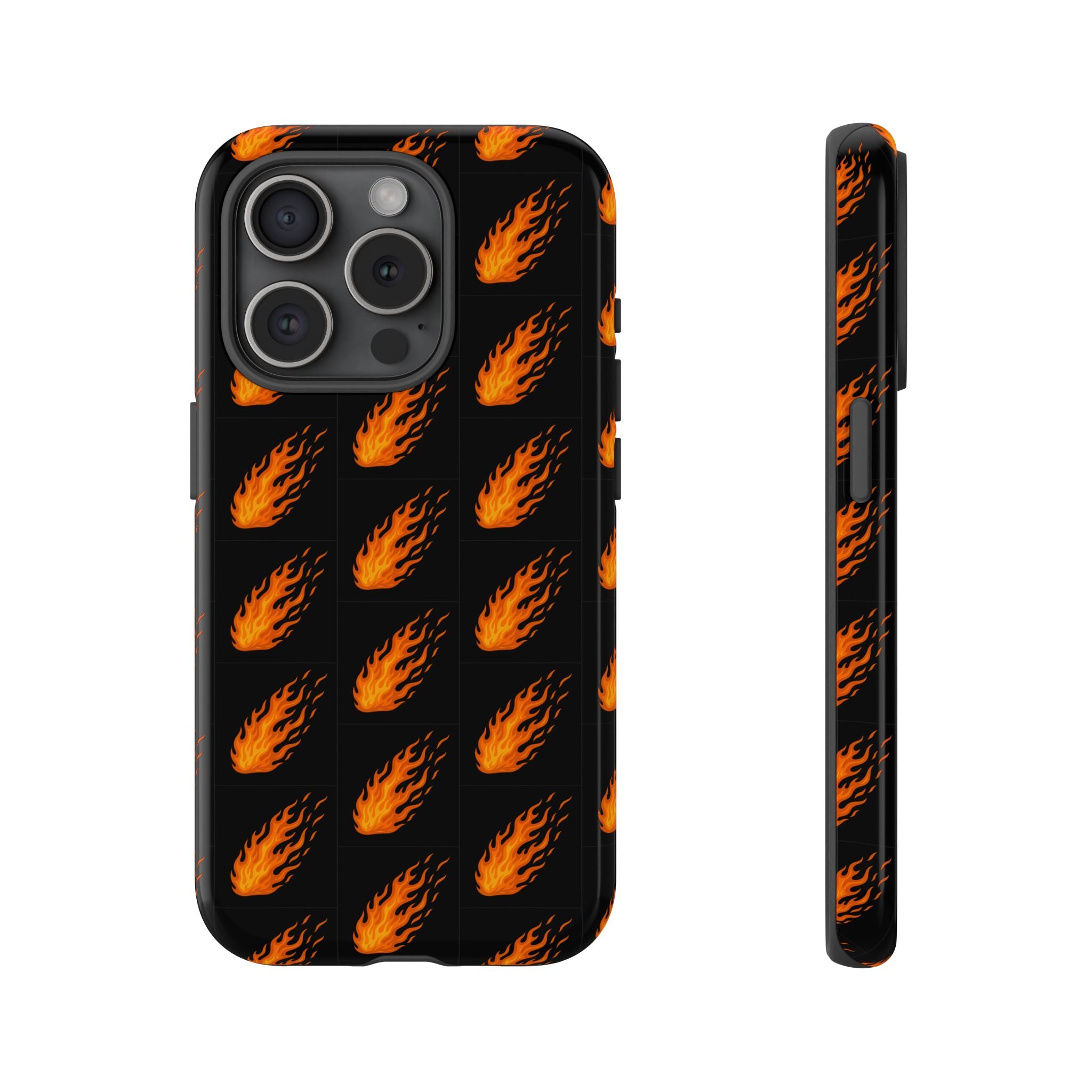 Flame Pattern Phone Case | Tough Cases for Adventurers, Gifts for Fire Lovers, Unique Cellphone Covers, Birthday Accessories, Cool [...]