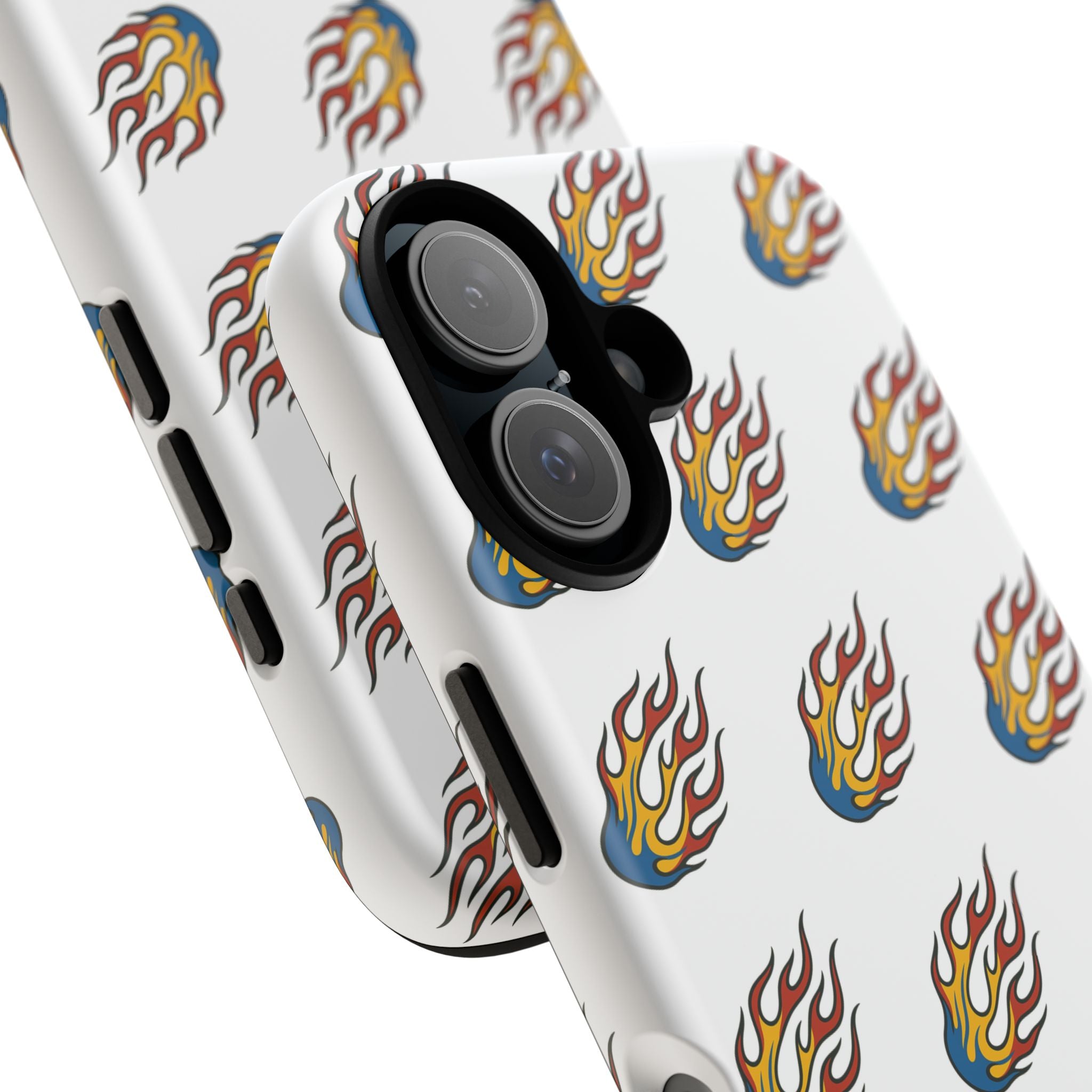 Flame Pattern Phone Case | Tough Cases | Stylish Phone Cover, Gift for Fire Enthusiasts, Trendy Mobile Accessory, Unique Design
