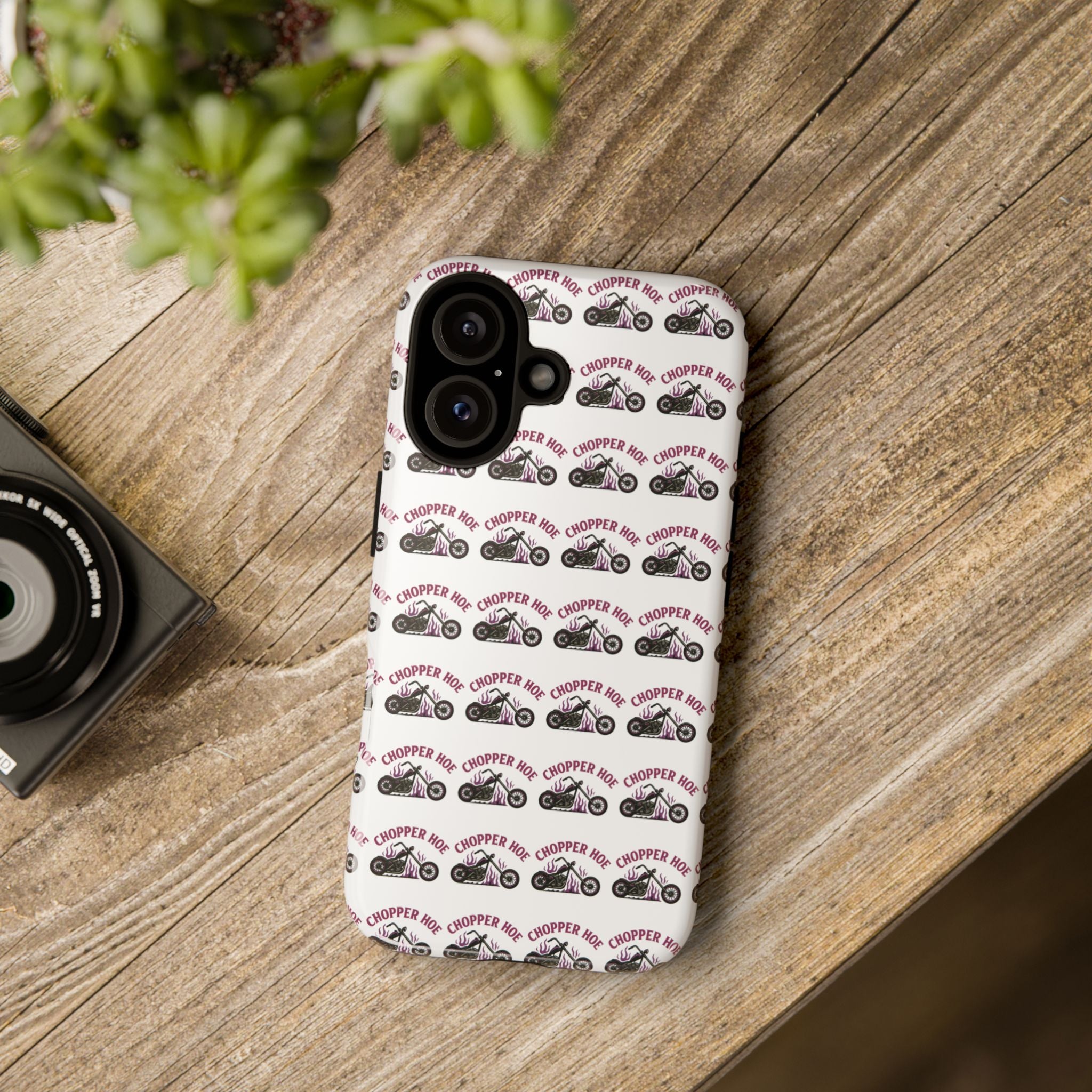 Chopper Hoe Phone Case, Tough Cases for Motorcycle Lovers, Biker Gifts, Custom Phone Cover, Cool Accessory for Him/Her