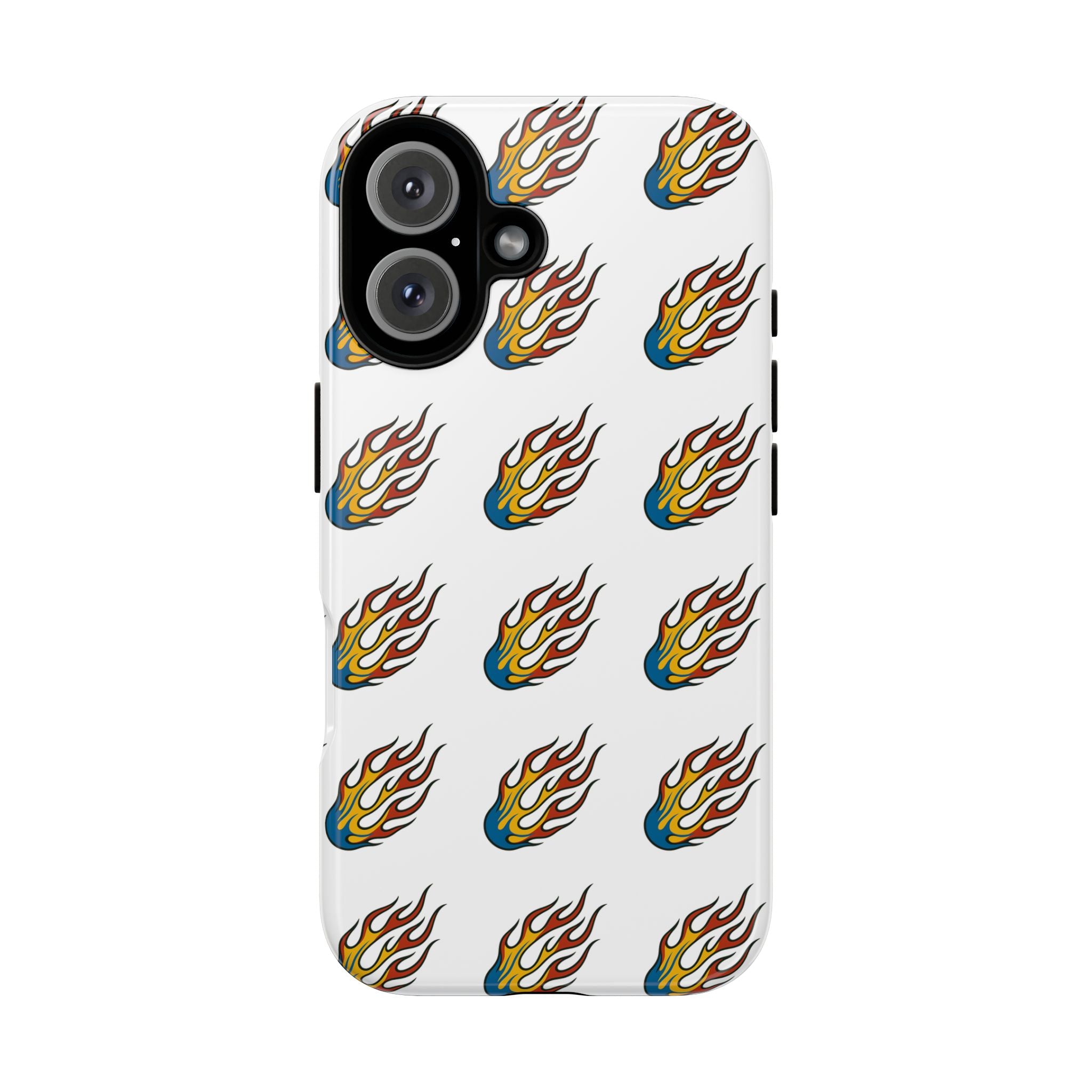 Flame Pattern Phone Case | Tough Cases | Stylish Phone Cover, Gift for Fire Enthusiasts, Trendy Mobile Accessory, Unique Design