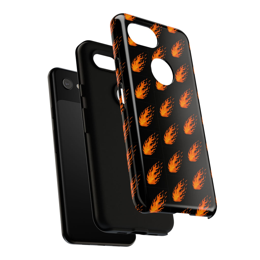 Flame Pattern Phone Case | Tough Cases for Adventurers, Gifts for Fire Lovers, Unique Cellphone Covers, Birthday Accessories, Cool [...]