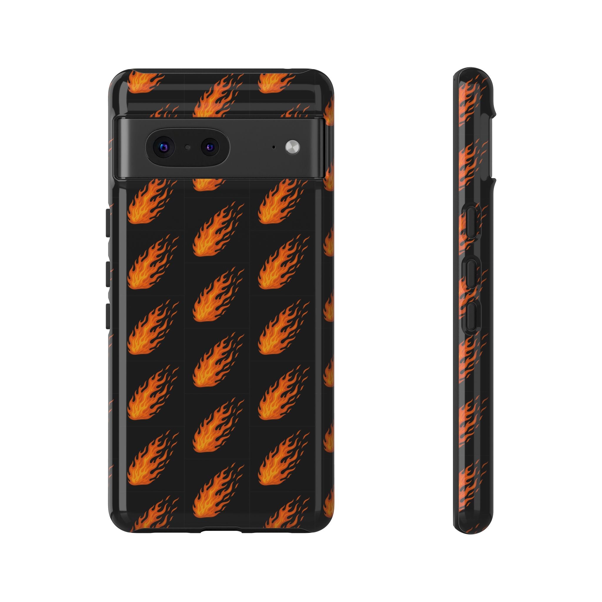Flame Pattern Phone Case | Tough Cases for Adventurers, Gifts for Fire Lovers, Unique Cellphone Covers, Birthday Accessories, Cool [...]