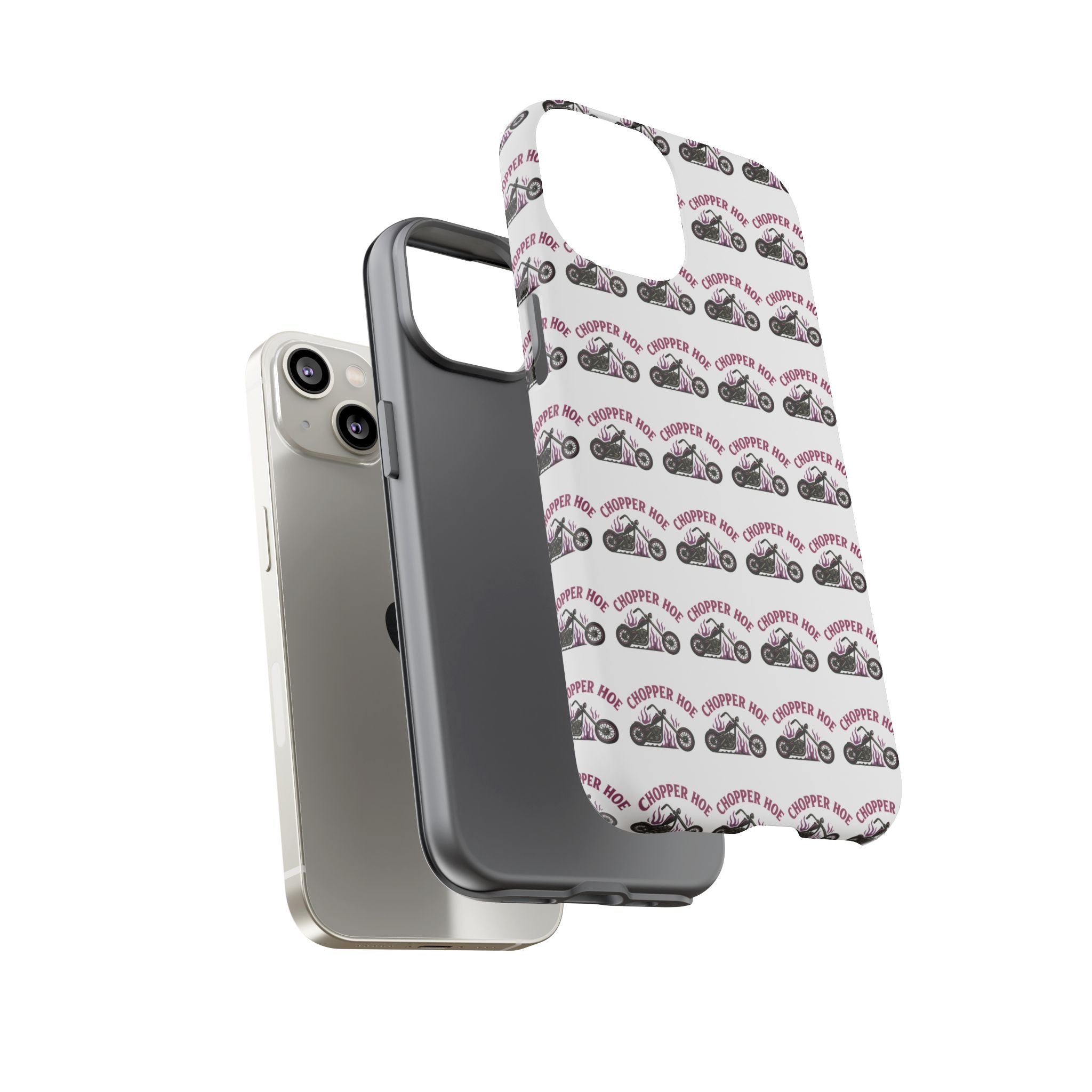 Chopper Hoe Phone Case, Tough Cases for Motorcycle Lovers, Biker Gifts, Custom Phone Cover, Cool Accessory for Him/Her