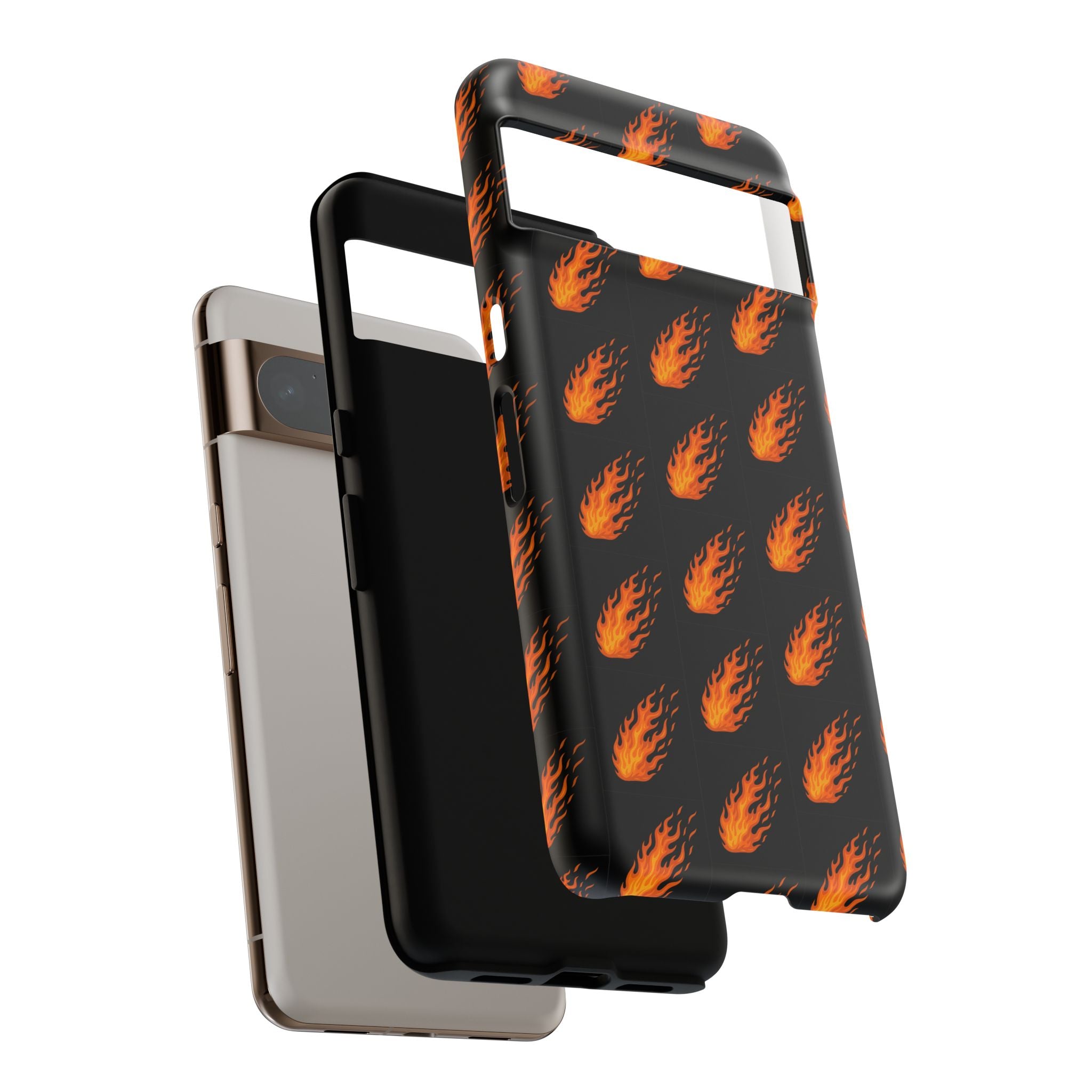 Flame Pattern Phone Case | Tough Cases for Adventurers, Gifts for Fire Lovers, Unique Cellphone Covers, Birthday Accessories, Cool [...]