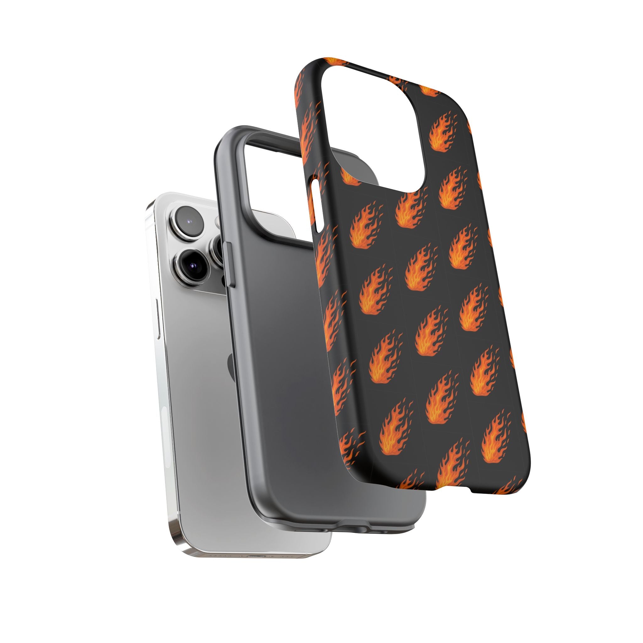 Flame Pattern Phone Case | Tough Cases for Adventurers, Gifts for Fire Lovers, Unique Cellphone Covers, Birthday Accessories, Cool [...]
