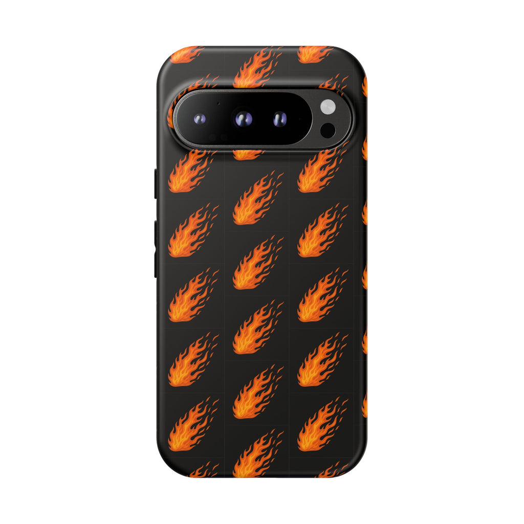 Flame Pattern Phone Case | Tough Cases for Adventurers, Gifts for Fire Lovers, Unique Cellphone Covers, Birthday Accessories, Cool [...]