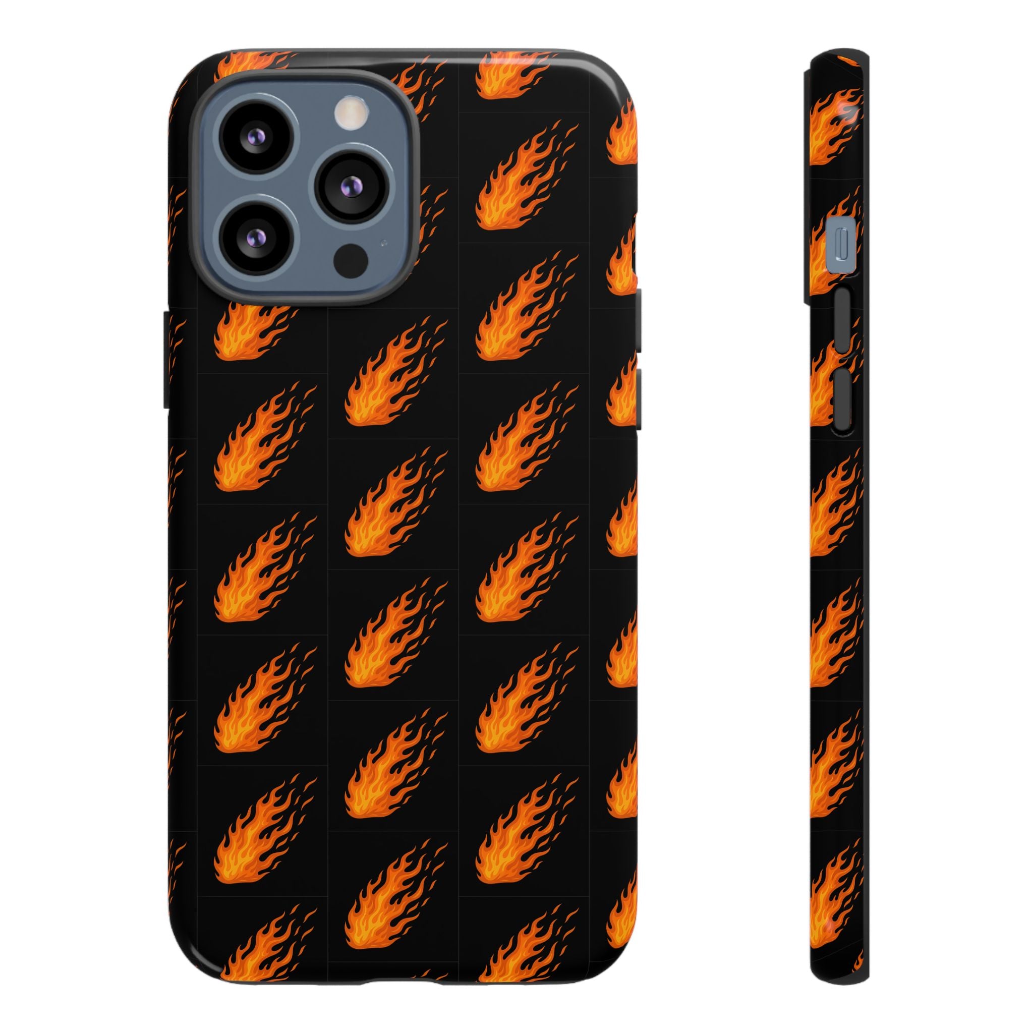 Flame Pattern Phone Case | Tough Cases for Adventurers, Gifts for Fire Lovers, Unique Cellphone Covers, Birthday Accessories, Cool [...]