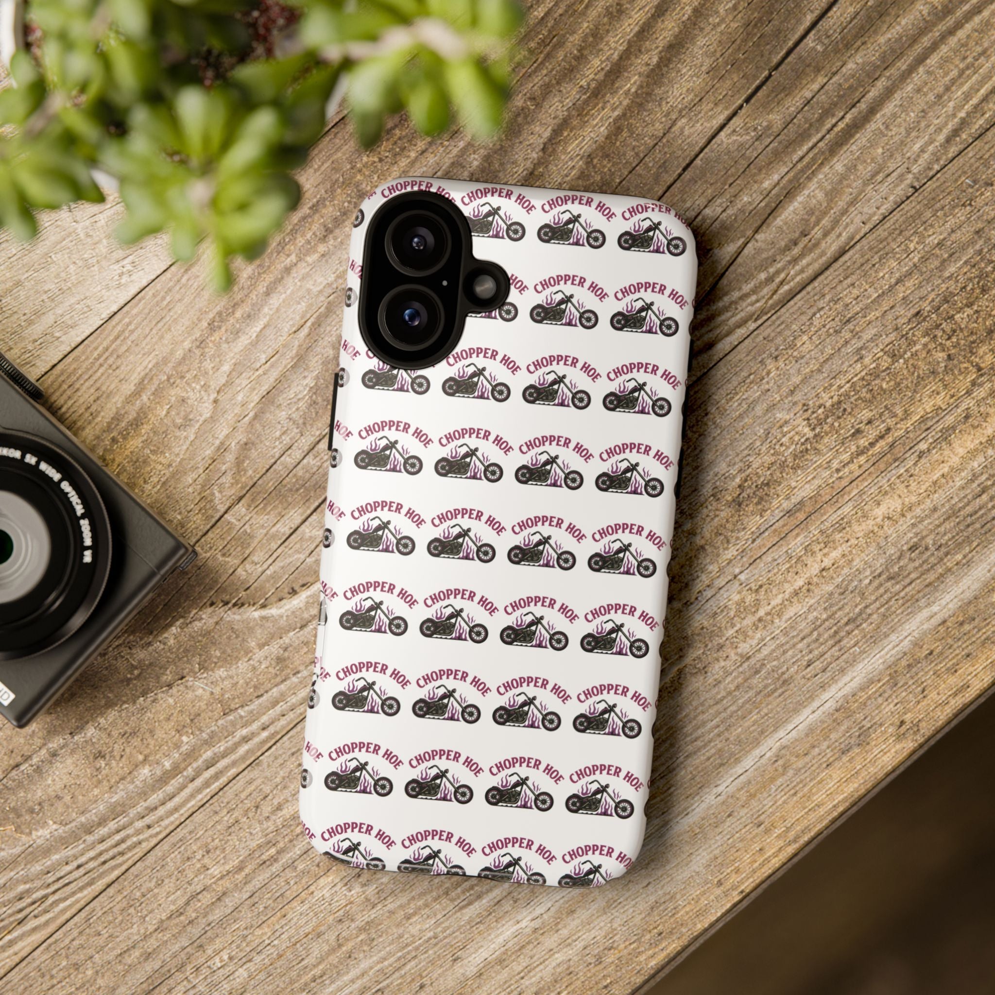 Chopper Hoe Phone Case, Tough Cases for Motorcycle Lovers, Biker Gifts, Custom Phone Cover, Cool Accessory for Him/Her