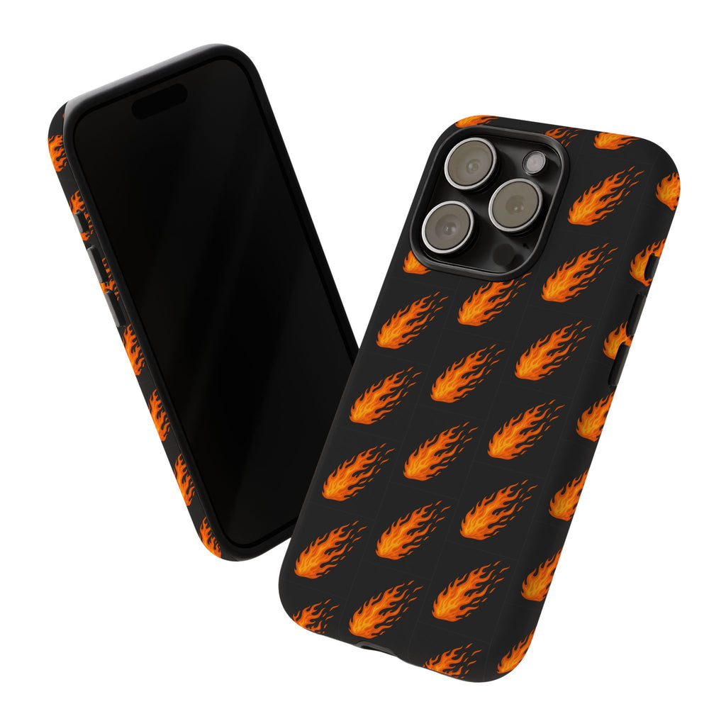Flame Pattern Phone Case | Tough Cases for Adventurers, Gifts for Fire Lovers, Unique Cellphone Covers, Birthday Accessories, Cool [...]