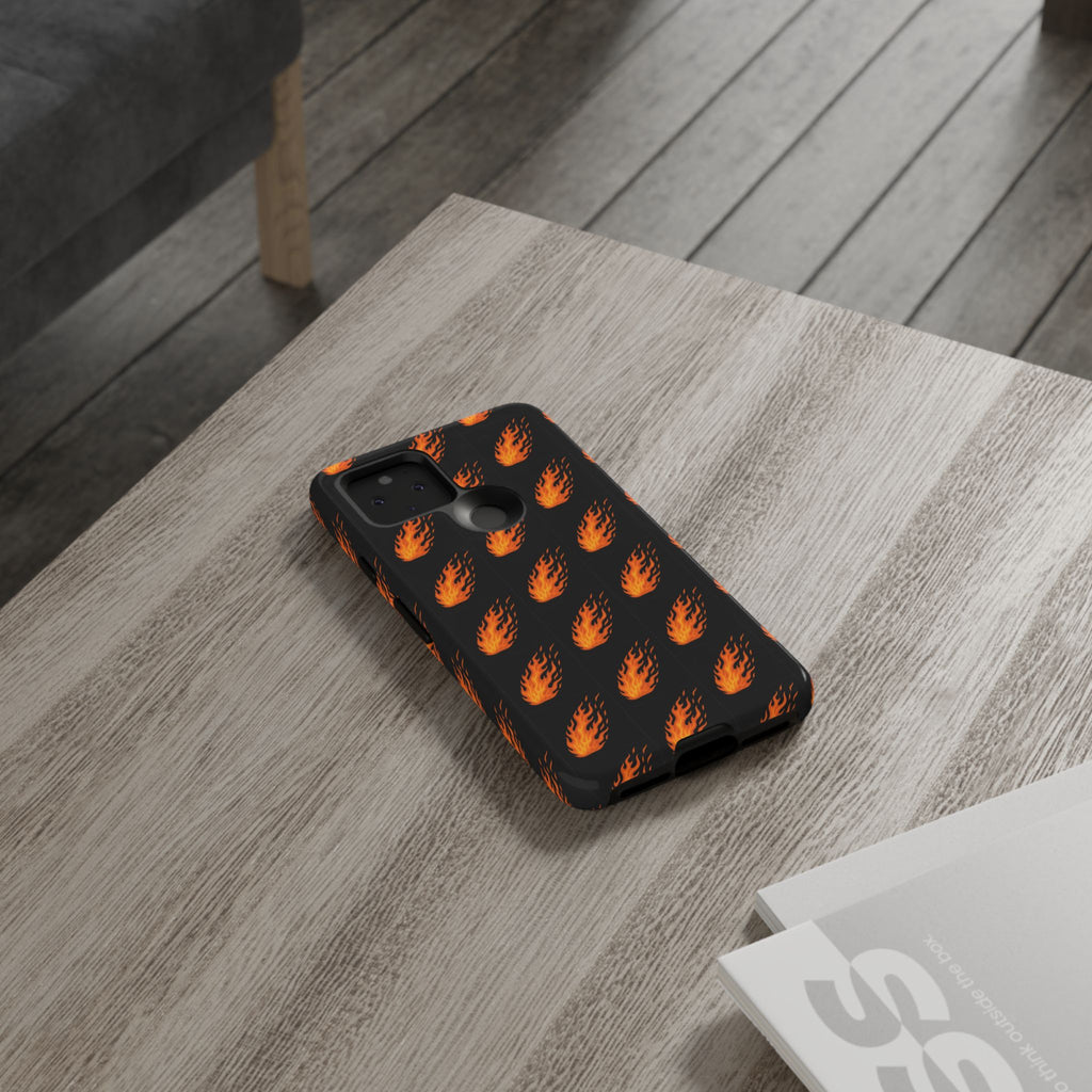 Flame Pattern Phone Case | Tough Cases for Adventurers, Gifts for Fire Lovers, Unique Cellphone Covers, Birthday Accessories, Cool [...]