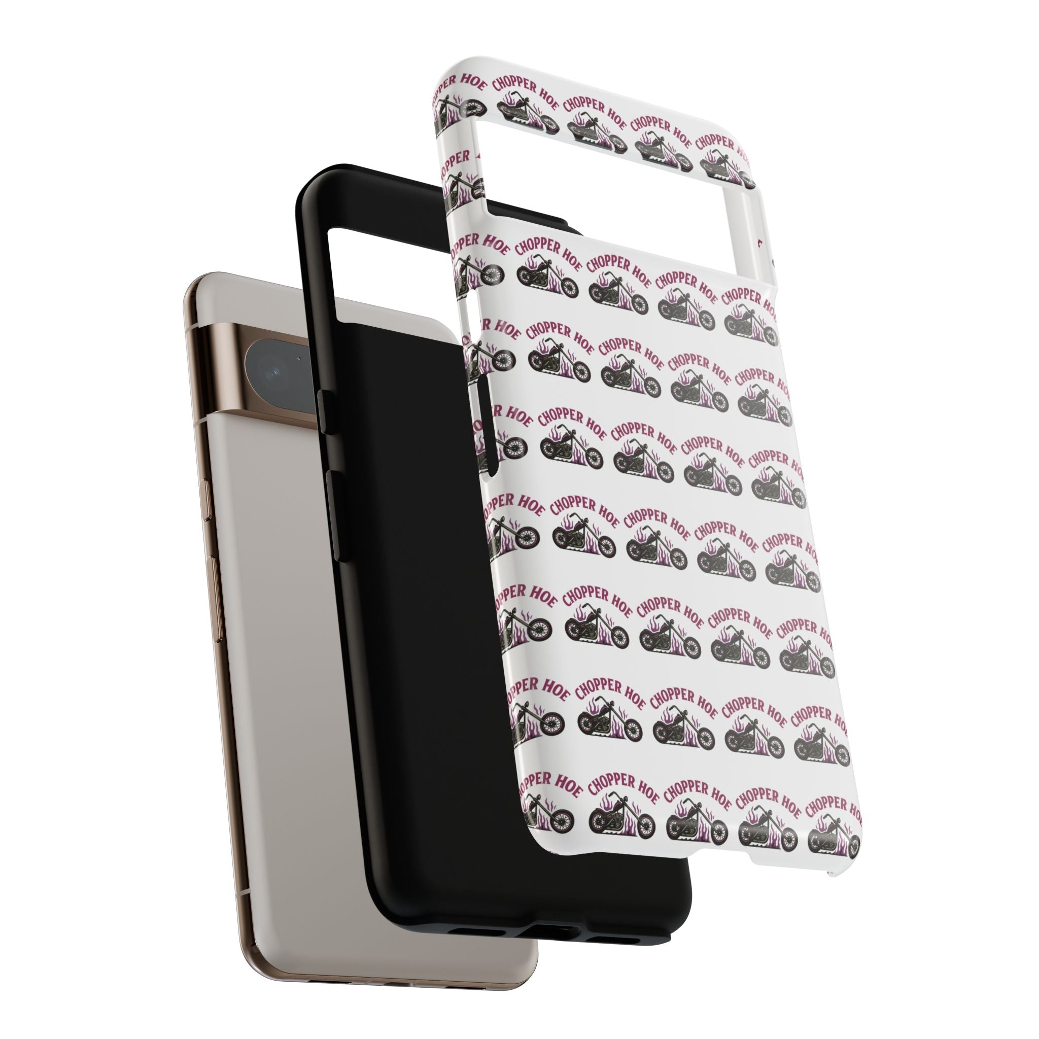 Chopper Hoe Phone Case, Tough Cases for Motorcycle Lovers, Biker Gifts, Custom Phone Cover, Cool Accessory for Him/Her