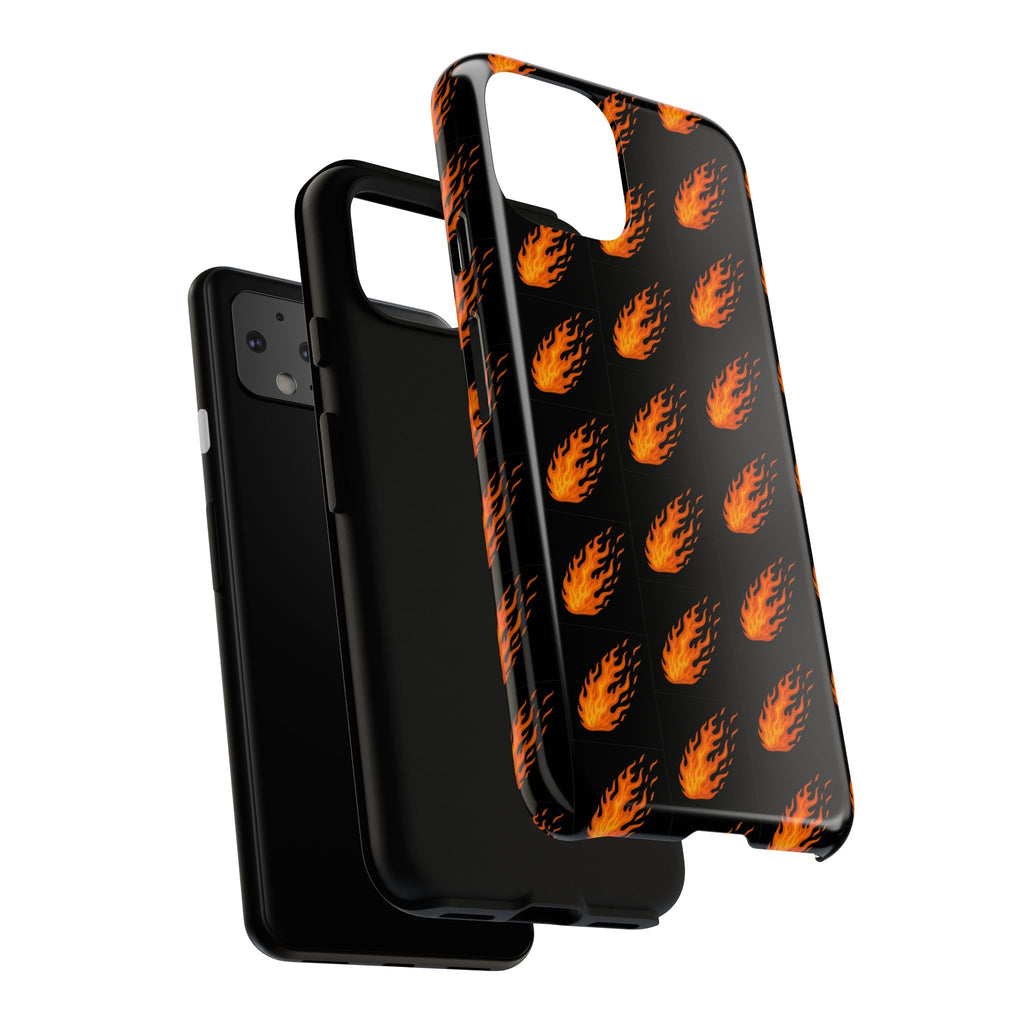 Flame Pattern Phone Case | Tough Cases for Adventurers, Gifts for Fire Lovers, Unique Cellphone Covers, Birthday Accessories, Cool [...]