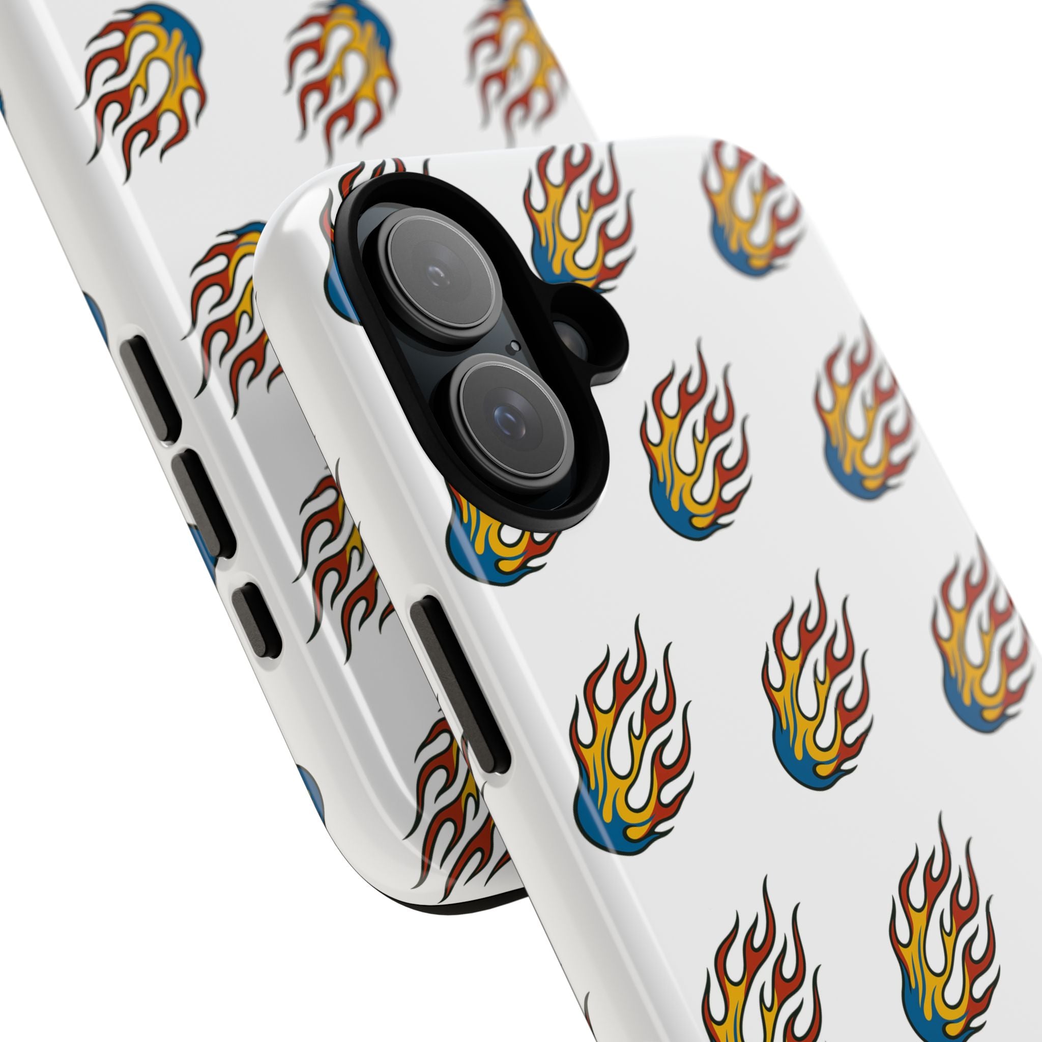 Flame Pattern Phone Case | Tough Cases | Stylish Phone Cover, Gift for Fire Enthusiasts, Trendy Mobile Accessory, Unique Design