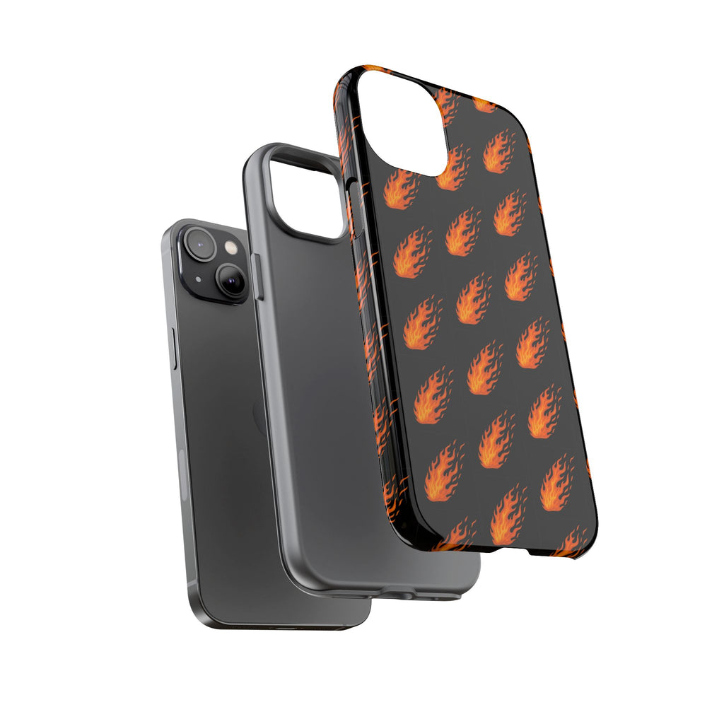 Flame Pattern Phone Case | Tough Cases for Adventurers, Gifts for Fire Lovers, Unique Cellphone Covers, Birthday Accessories, Cool [...]