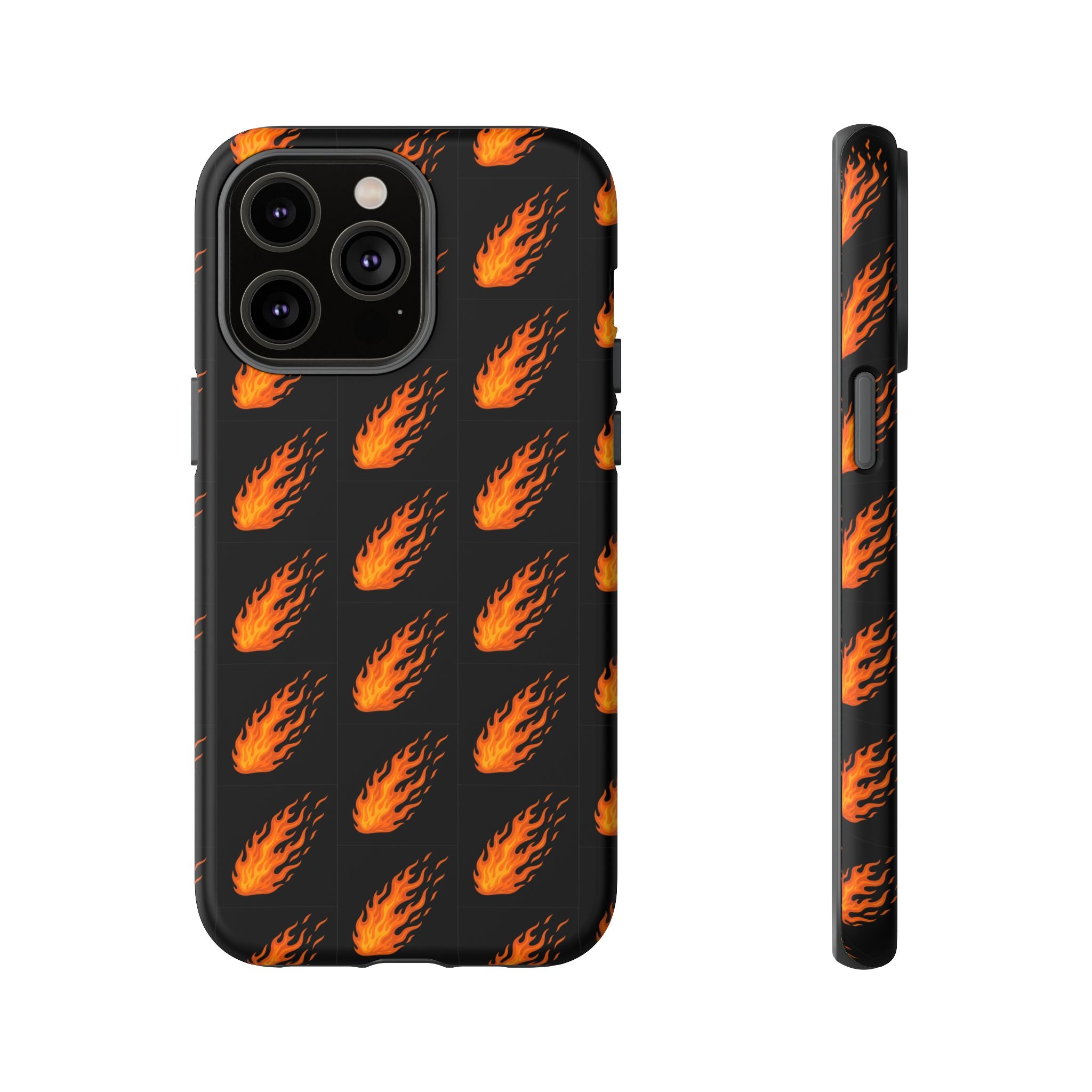 Flame Pattern Phone Case | Tough Cases for Adventurers, Gifts for Fire Lovers, Unique Cellphone Covers, Birthday Accessories, Cool [...]