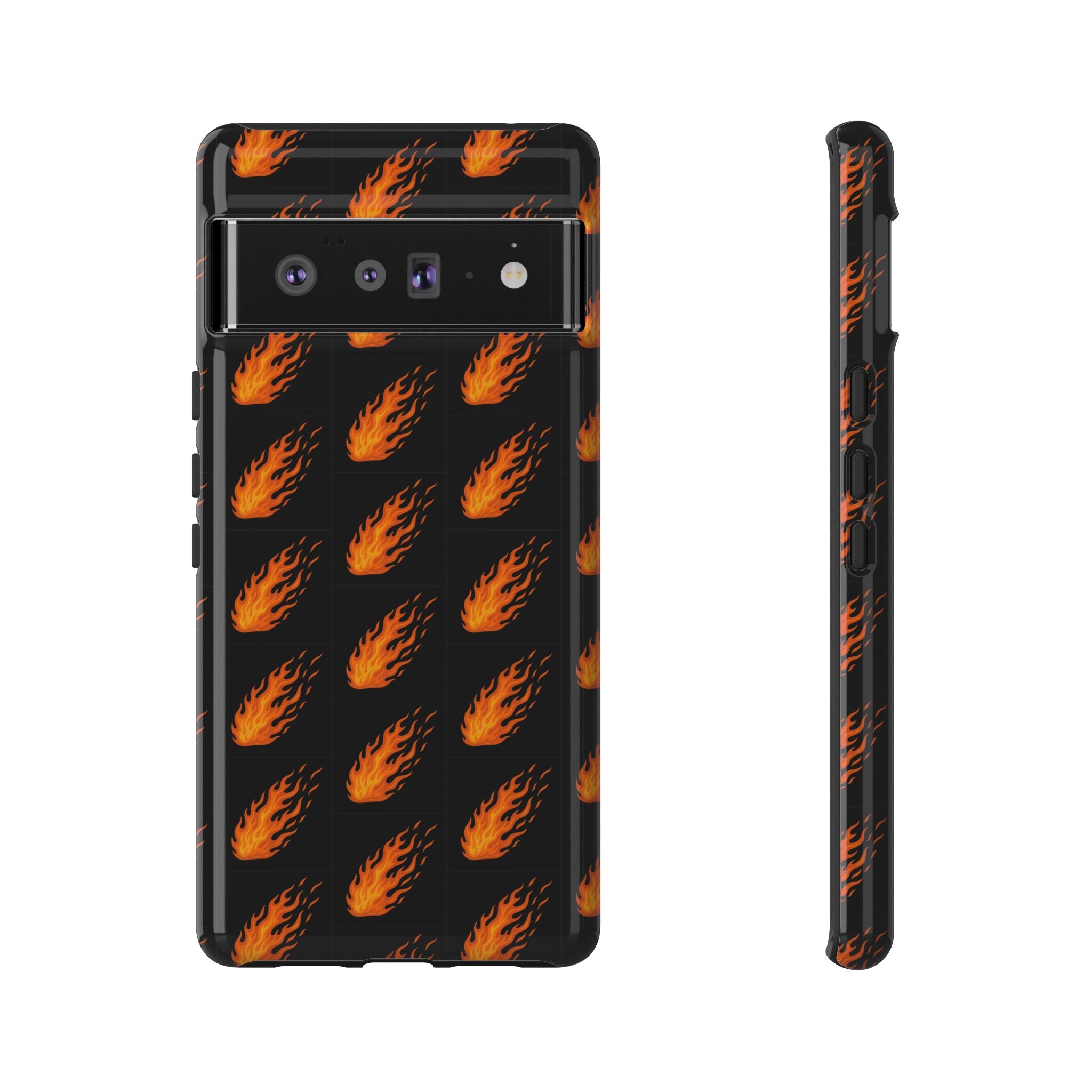 Flame Pattern Phone Case | Tough Cases for Adventurers, Gifts for Fire Lovers, Unique Cellphone Covers, Birthday Accessories, Cool [...]