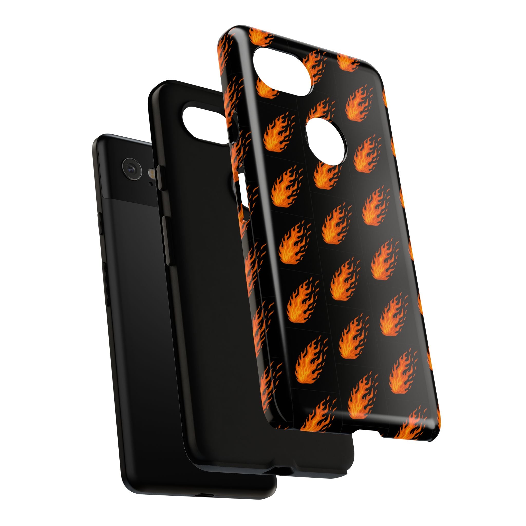 Flame Pattern Phone Case | Tough Cases for Adventurers, Gifts for Fire Lovers, Unique Cellphone Covers, Birthday Accessories, Cool [...]