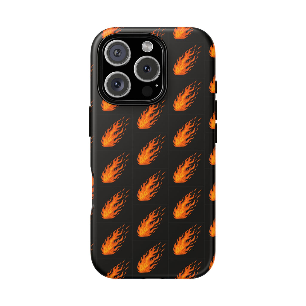 Flame Pattern Phone Case | Tough Cases for Adventurers, Gifts for Fire Lovers, Unique Cellphone Covers, Birthday Accessories, Cool [...]
