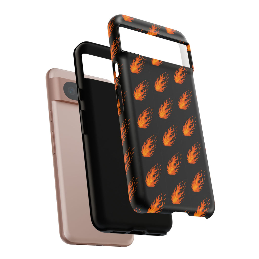 Flame Pattern Phone Case | Tough Cases for Adventurers, Gifts for Fire Lovers, Unique Cellphone Covers, Birthday Accessories, Cool [...]
