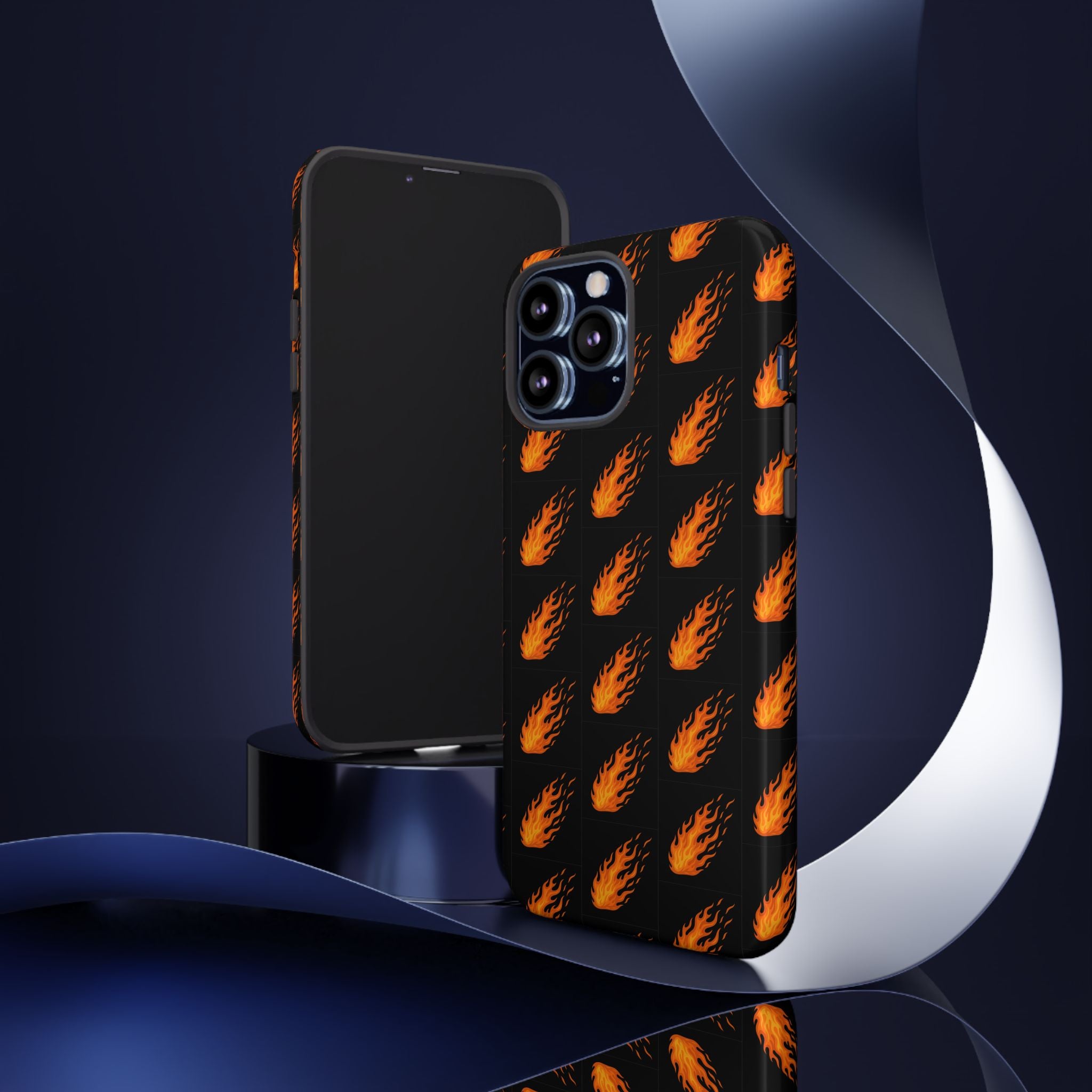 Flame Pattern Phone Case | Tough Cases for Adventurers, Gifts for Fire Lovers, Unique Cellphone Covers, Birthday Accessories, Cool [...]