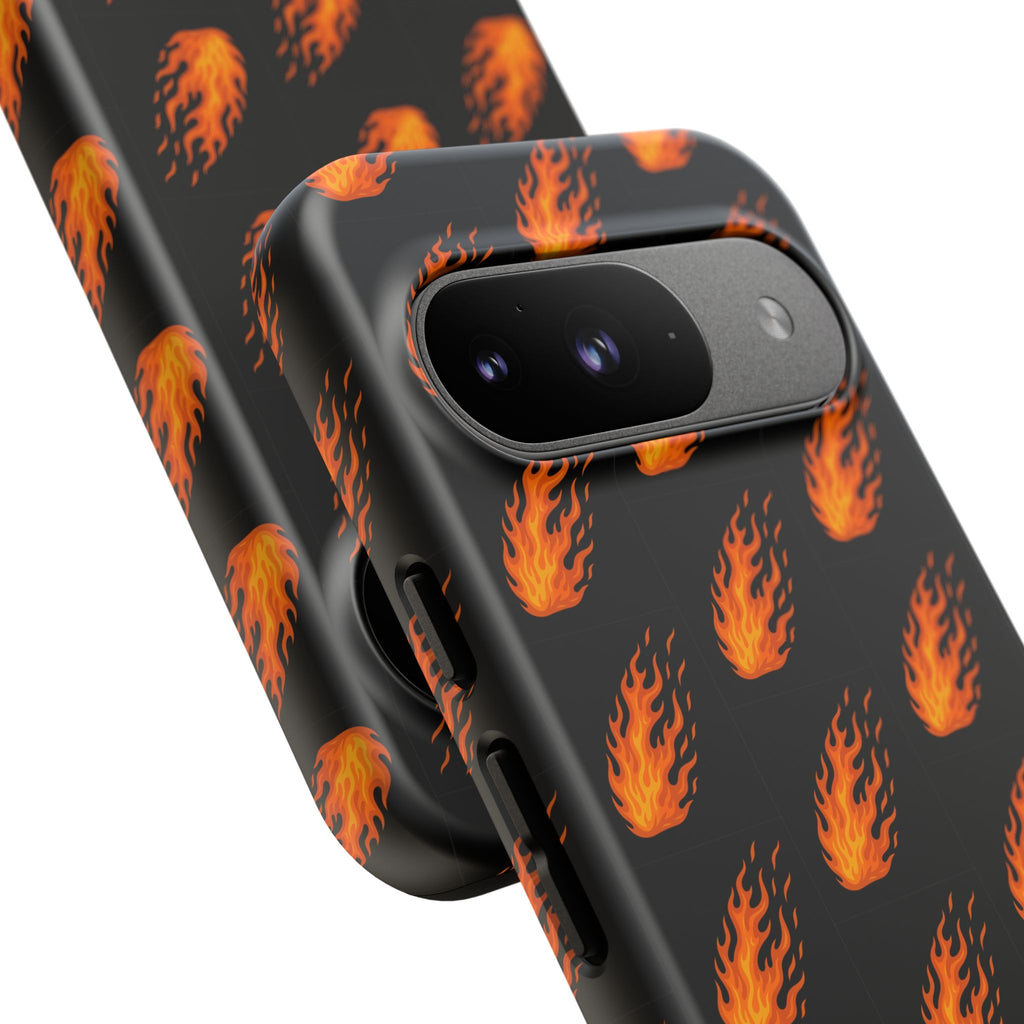 Flame Pattern Phone Case | Tough Cases for Adventurers, Gifts for Fire Lovers, Unique Cellphone Covers, Birthday Accessories, Cool [...]