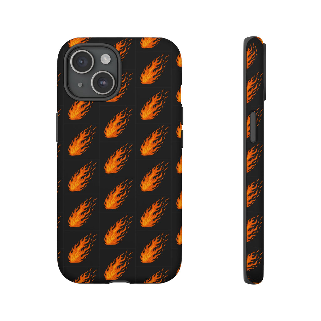 Flame Pattern Phone Case | Tough Cases for Adventurers, Gifts for Fire Lovers, Unique Cellphone Covers, Birthday Accessories, Cool [...]