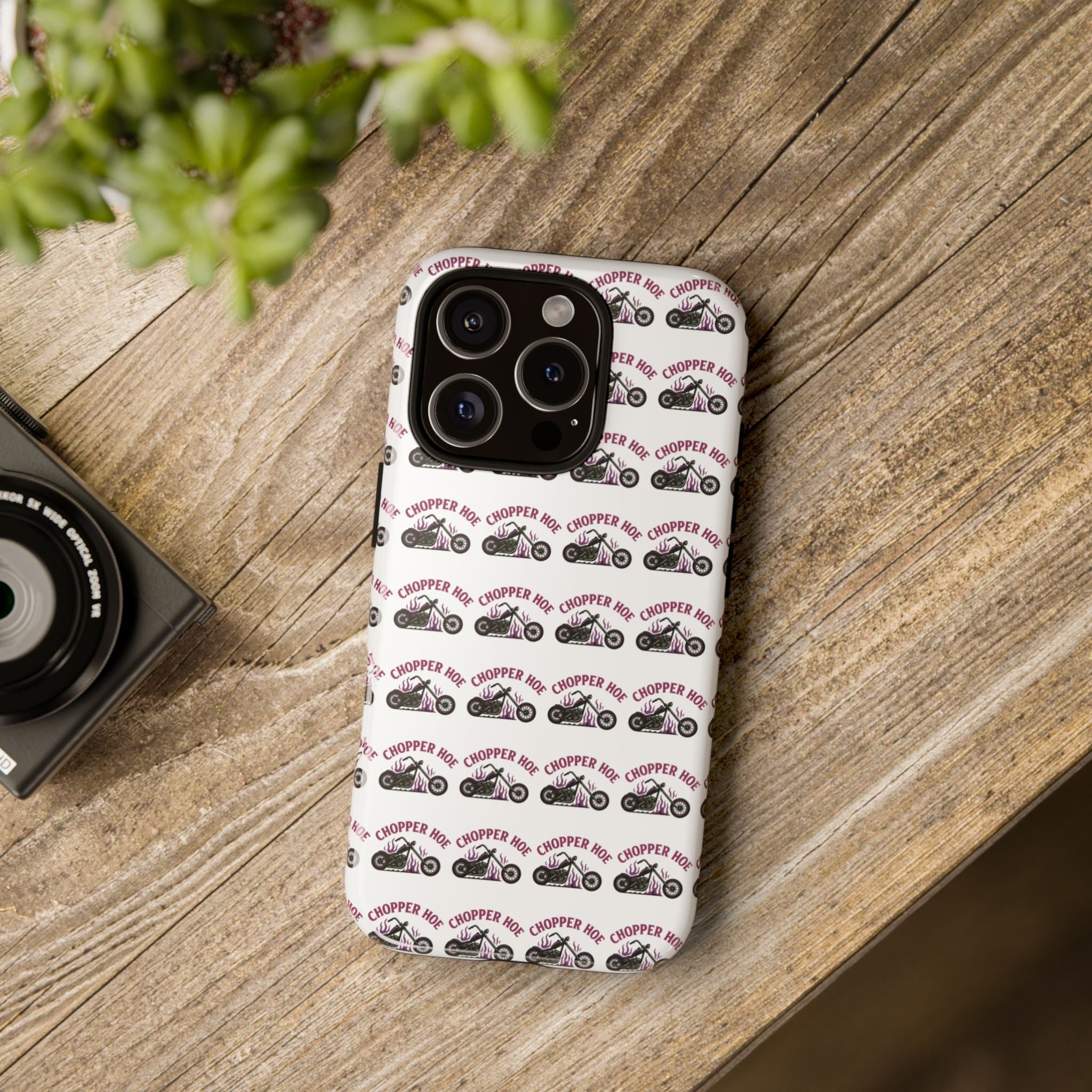 Chopper Hoe Phone Case, Tough Cases for Motorcycle Lovers, Biker Gifts, Custom Phone Cover, Cool Accessory for Him/Her
