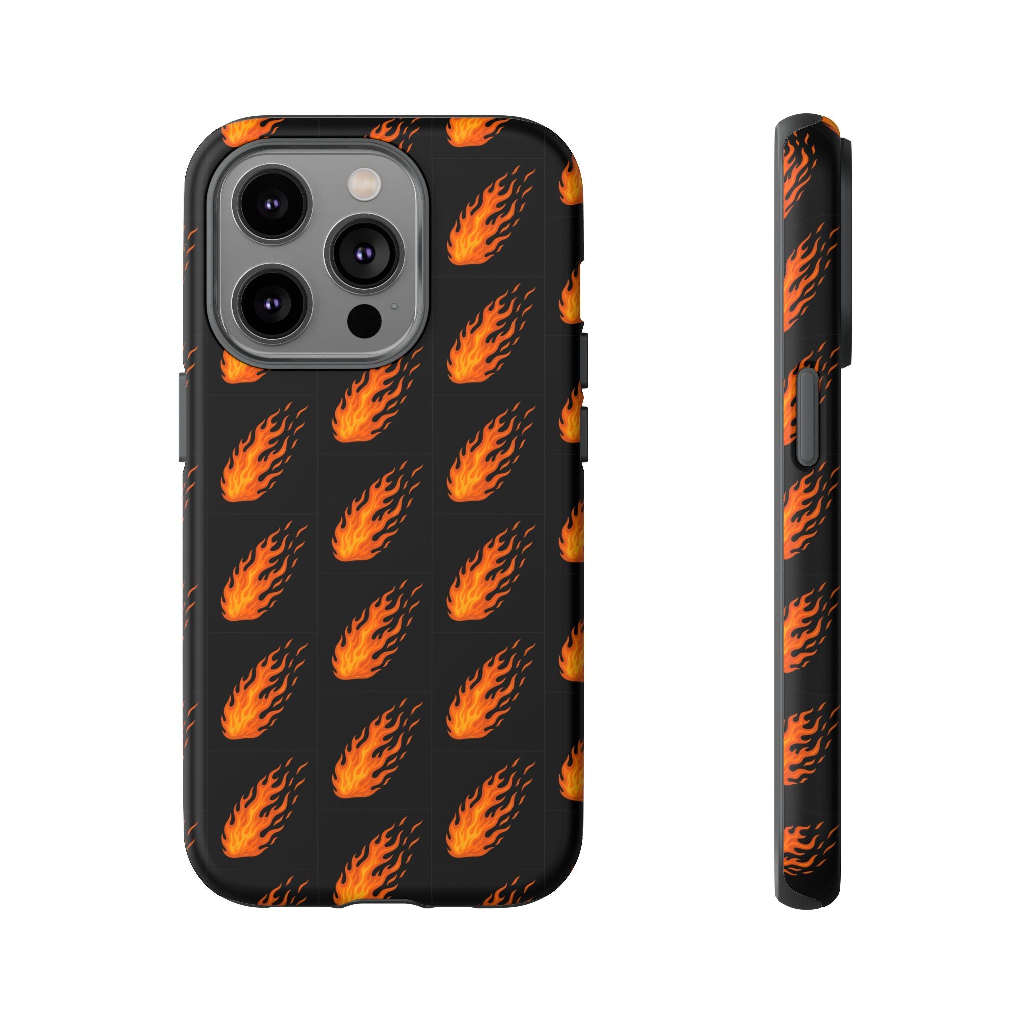 Flame Pattern Phone Case | Tough Cases for Adventurers, Gifts for Fire Lovers, Unique Cellphone Covers, Birthday Accessories, Cool [...]