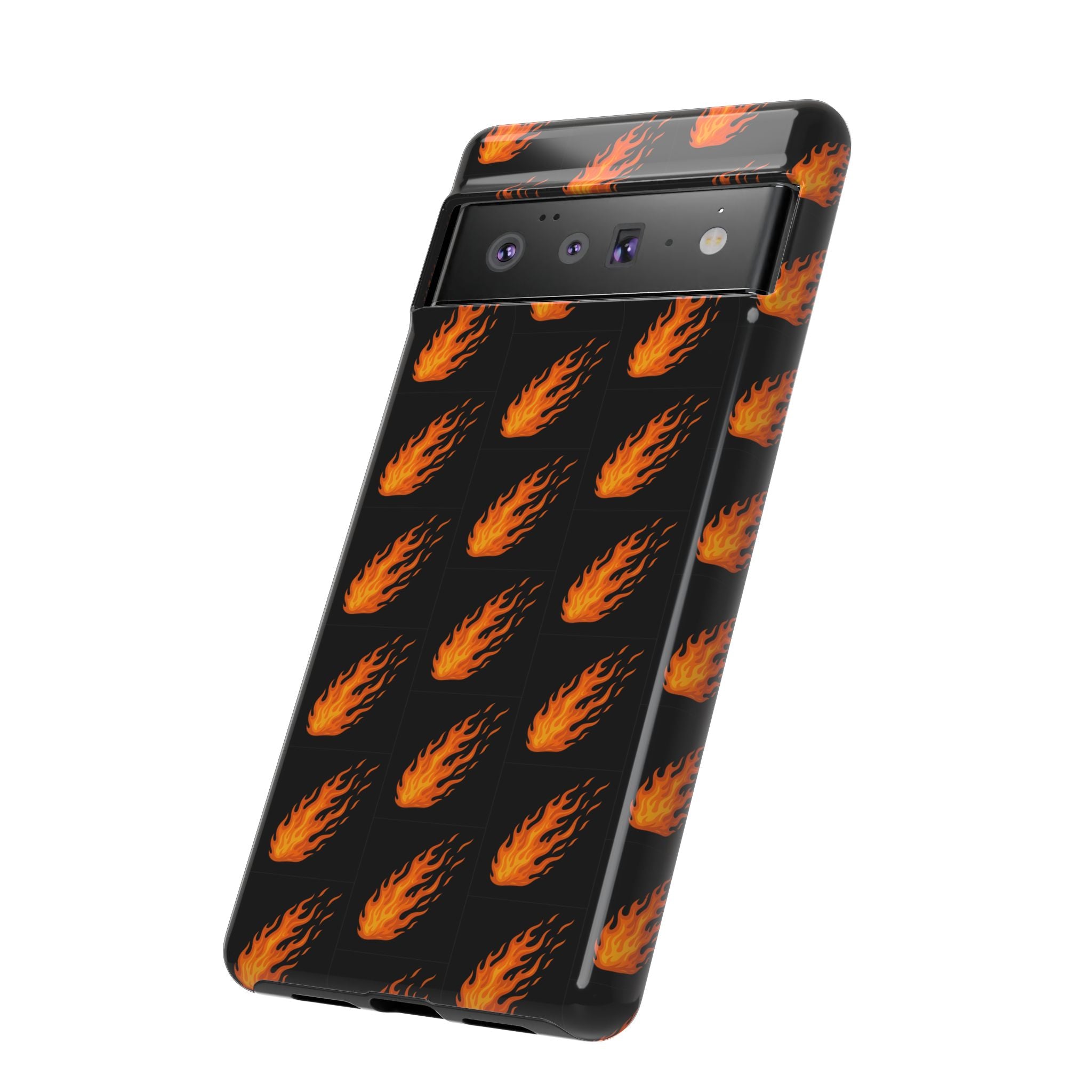 Flame Pattern Phone Case | Tough Cases for Adventurers, Gifts for Fire Lovers, Unique Cellphone Covers, Birthday Accessories, Cool [...]
