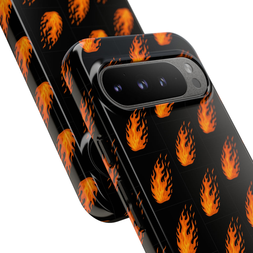 Flame Pattern Phone Case | Tough Cases for Adventurers, Gifts for Fire Lovers, Unique Cellphone Covers, Birthday Accessories, Cool [...]