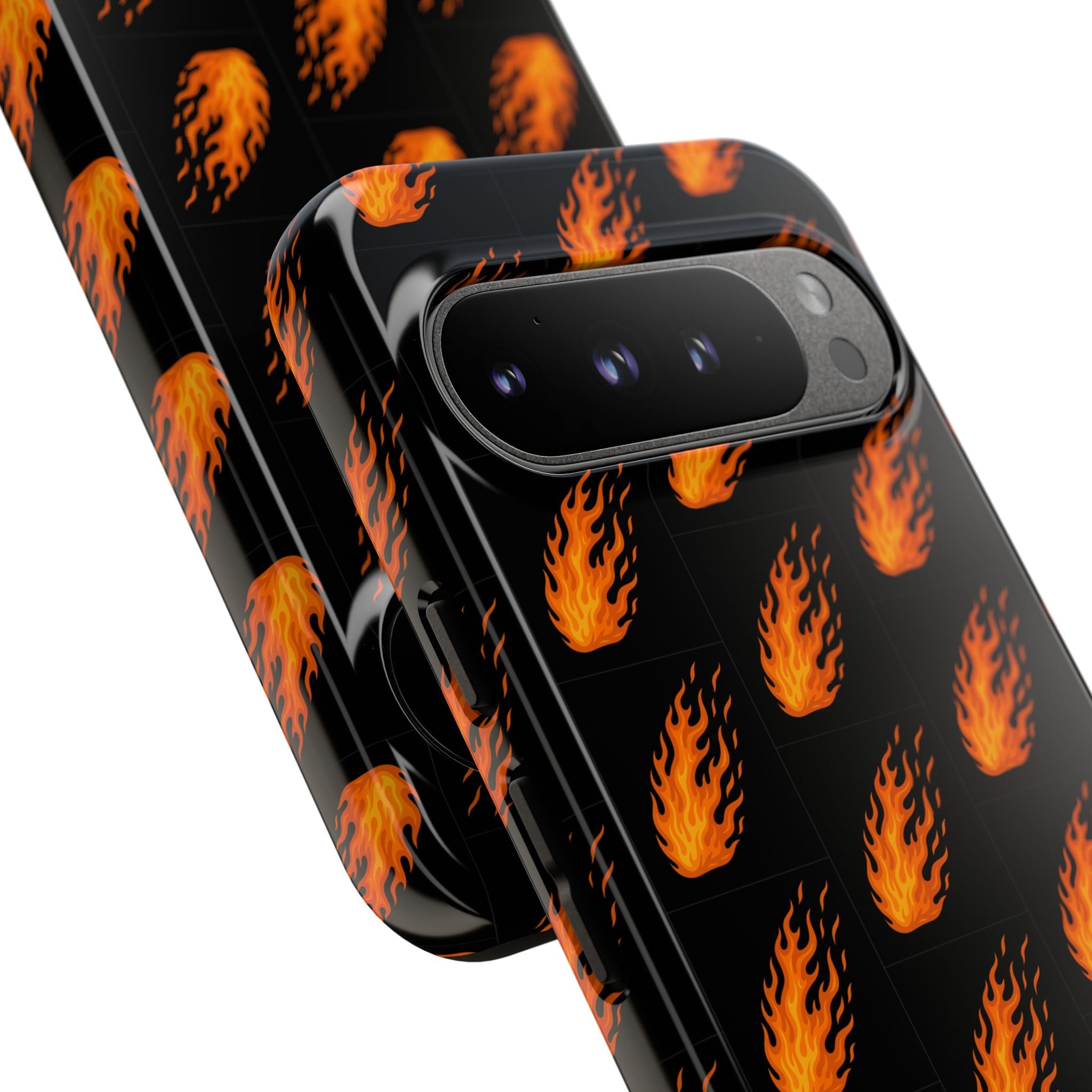 Flame Pattern Phone Case | Tough Cases for Adventurers, Gifts for Fire Lovers, Unique Cellphone Covers, Birthday Accessories, Cool [...]