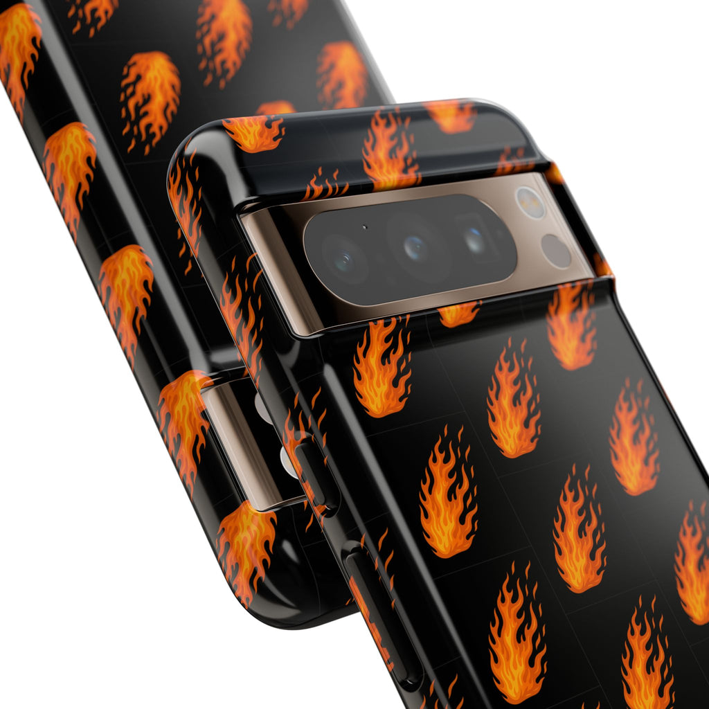 Flame Pattern Phone Case | Tough Cases for Adventurers, Gifts for Fire Lovers, Unique Cellphone Covers, Birthday Accessories, Cool [...]