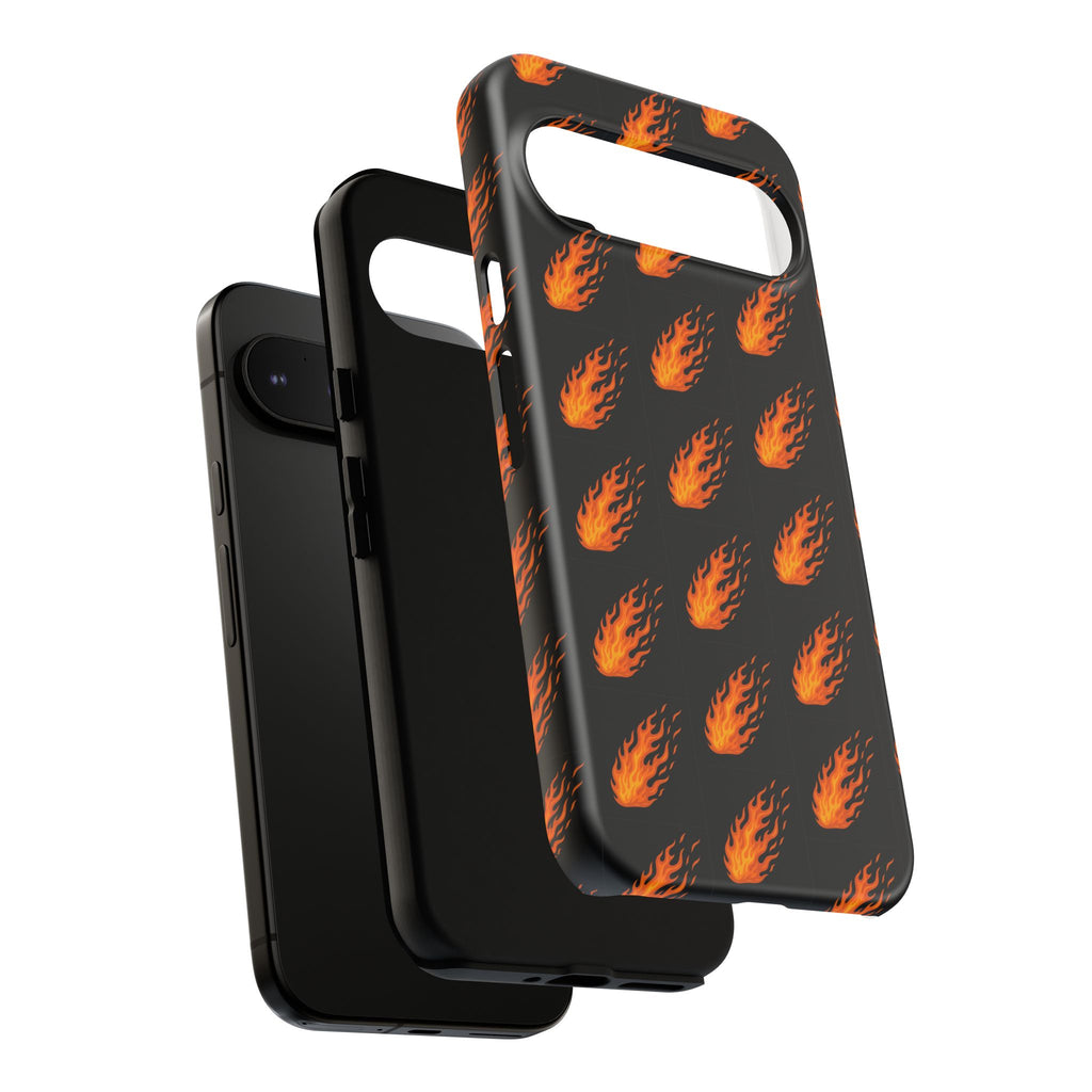 Flame Pattern Phone Case | Tough Cases for Adventurers, Gifts for Fire Lovers, Unique Cellphone Covers, Birthday Accessories, Cool [...]
