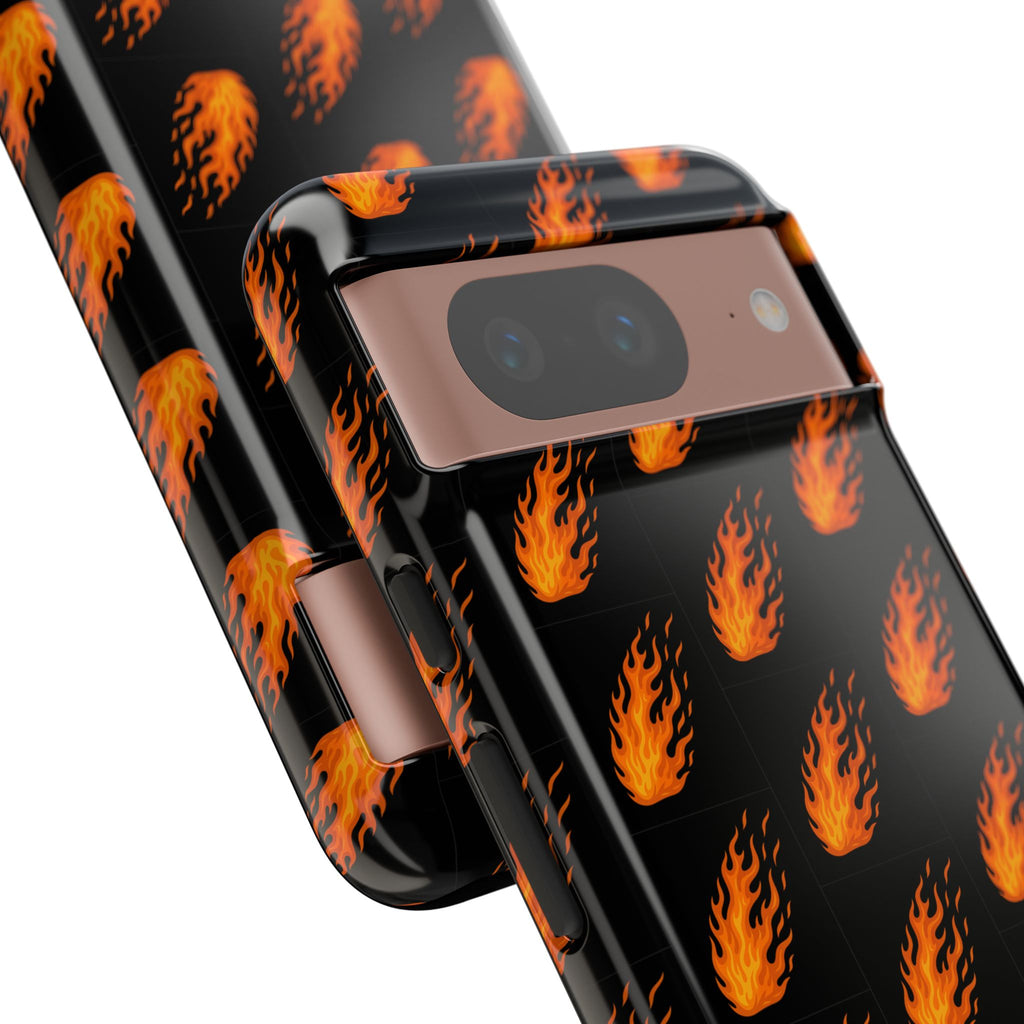 Flame Pattern Phone Case | Tough Cases for Adventurers, Gifts for Fire Lovers, Unique Cellphone Covers, Birthday Accessories, Cool [...]